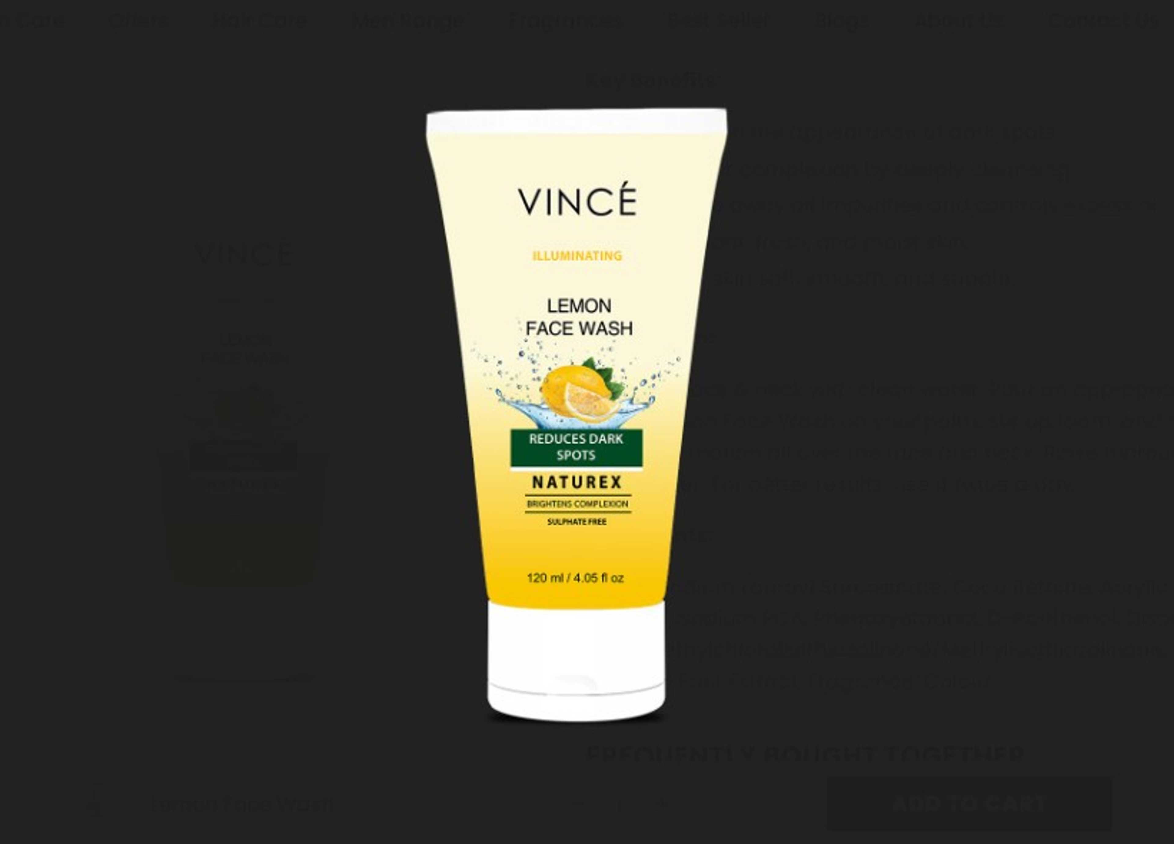 Vince_Lemon Facewash For All Skin Type 120ML - Product Main Image