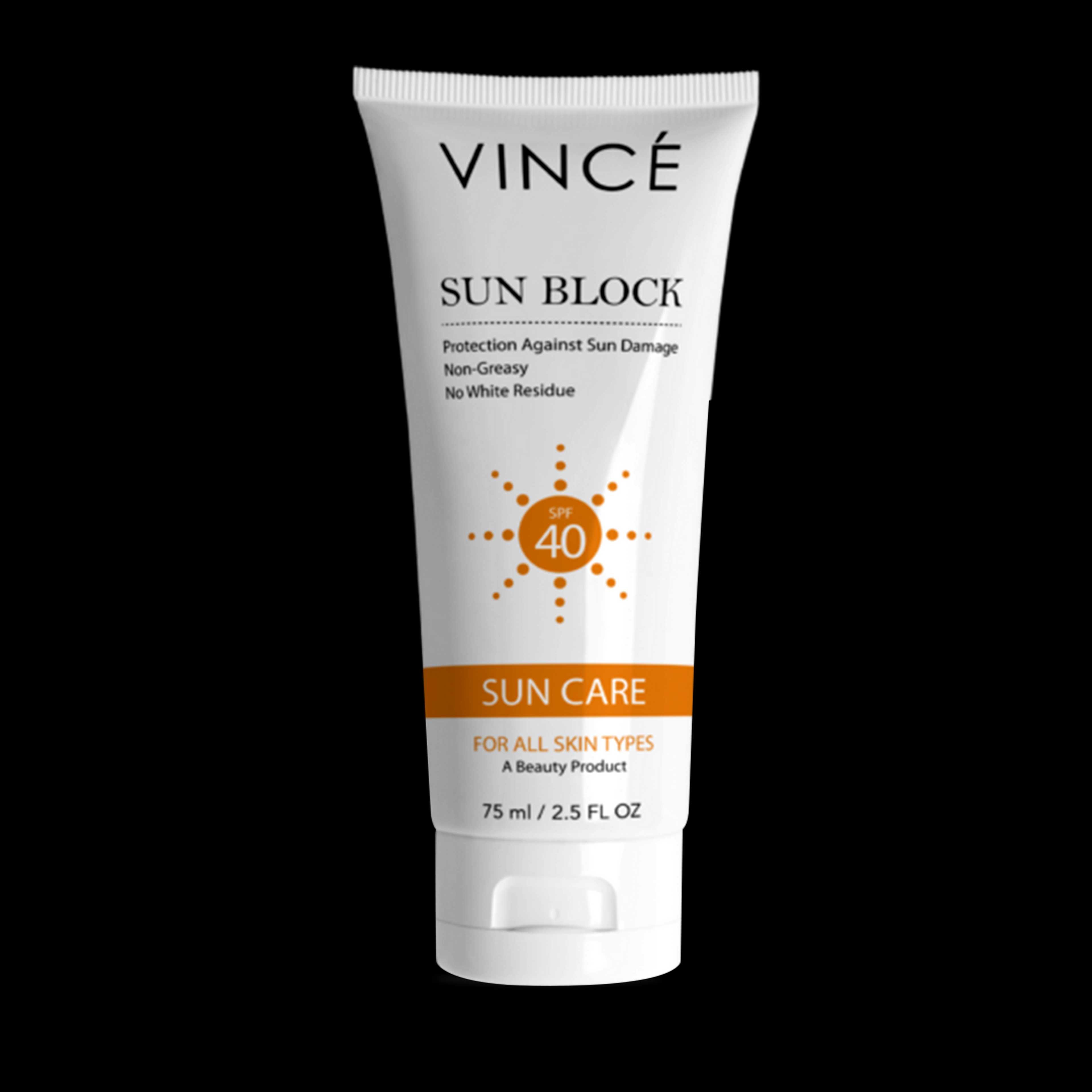 Vince_SUNBLOCK SPF 40 Protection Against Sun Damage Non Greasy No White Residue 75ML