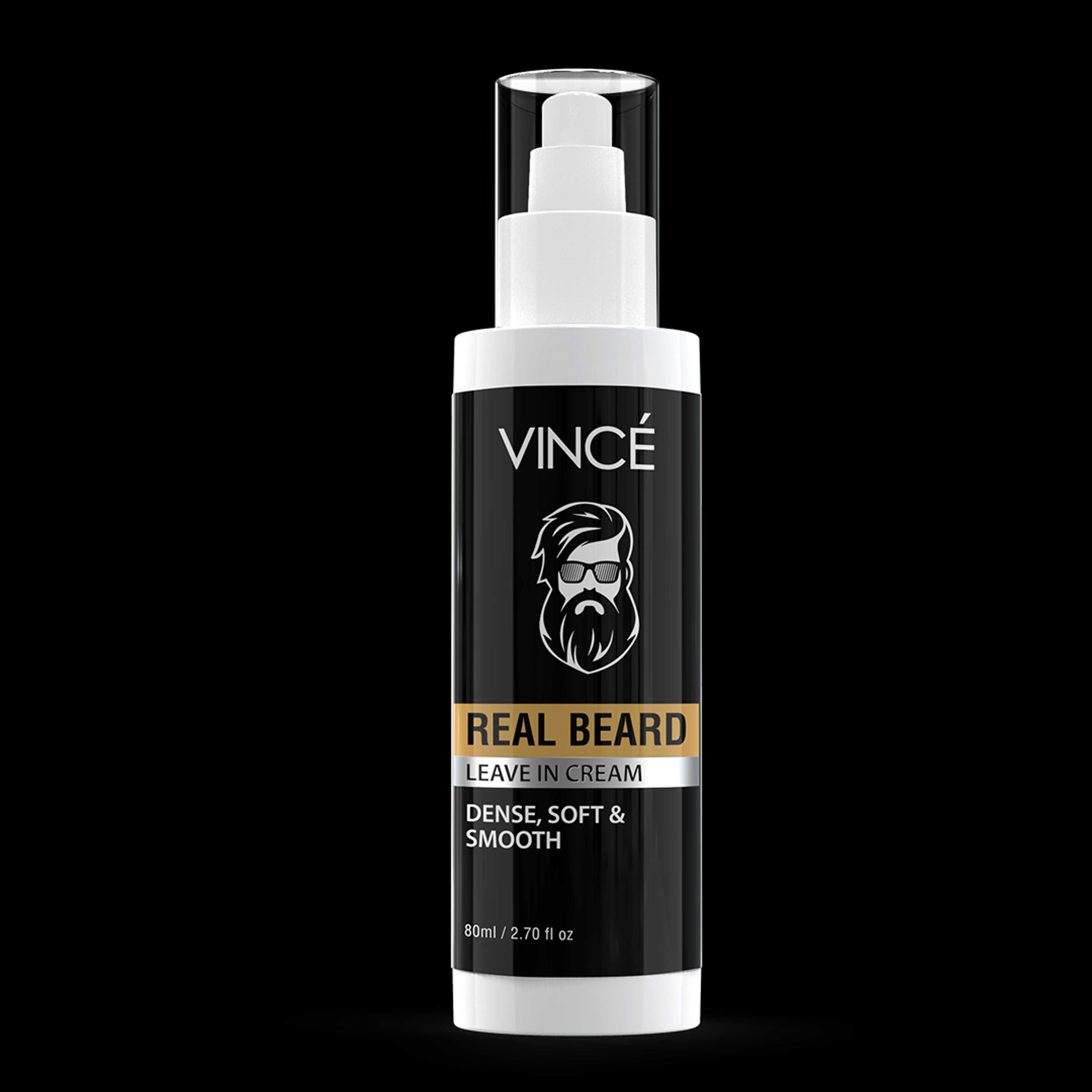 Real Beard Leave In Cream dense smooth and soft By Vince_80ML - Product Main Image