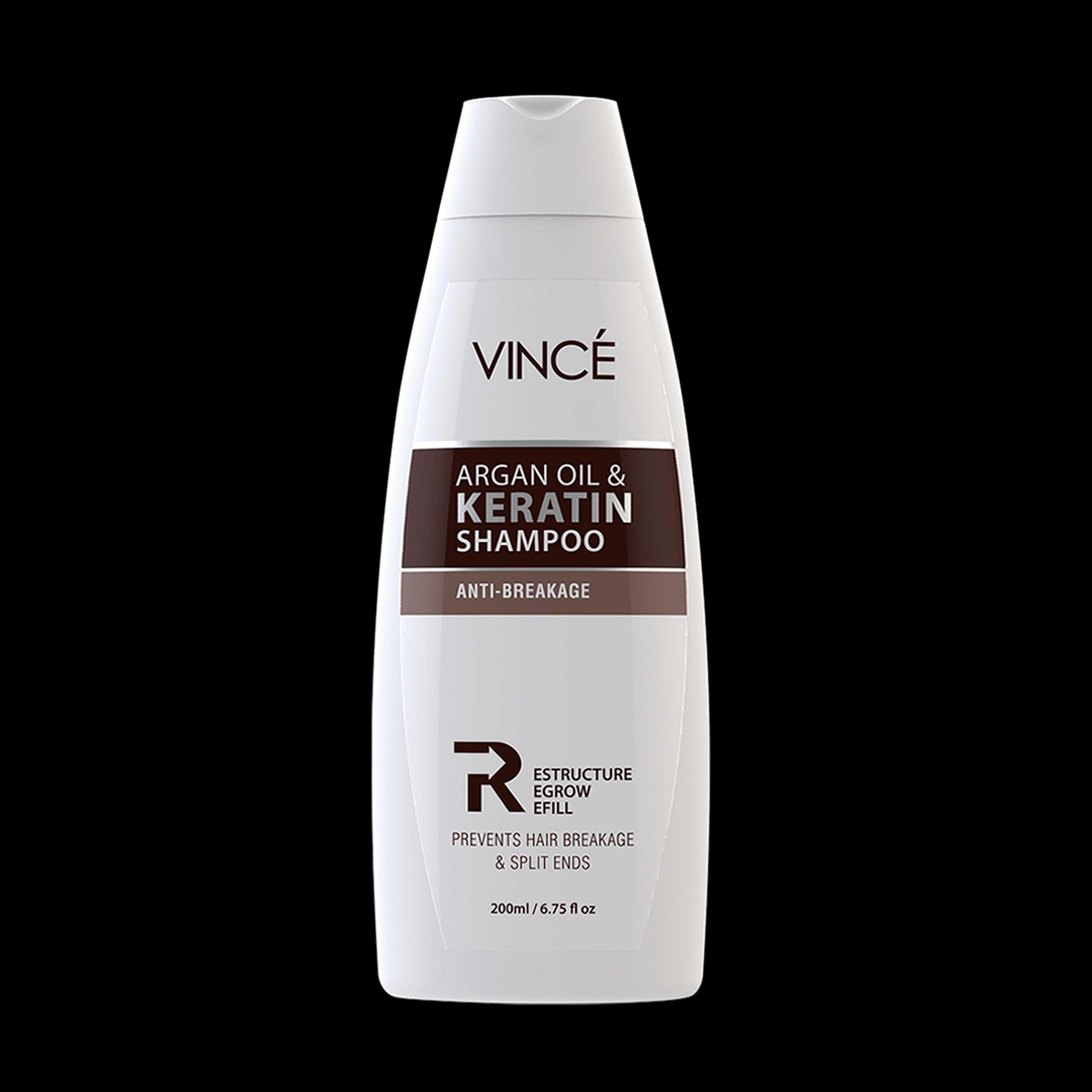 Vince_shampoo argan oil & keratin shampoo anti breakage Prevents Hair Breakage And Split Ends By Vince_200ML - Product Main Image