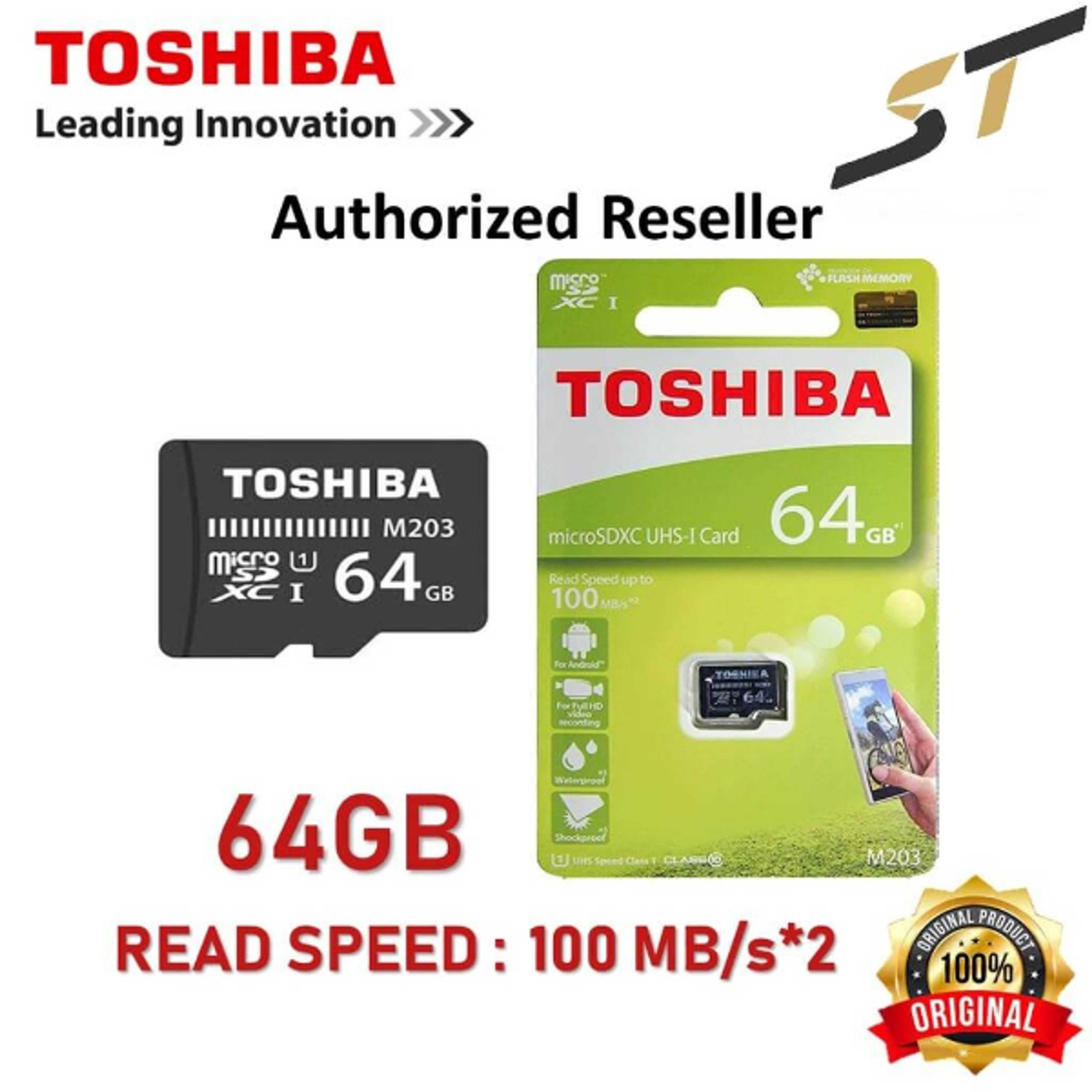 64gb Toshiba microSDHC UHS-I CardU1M203