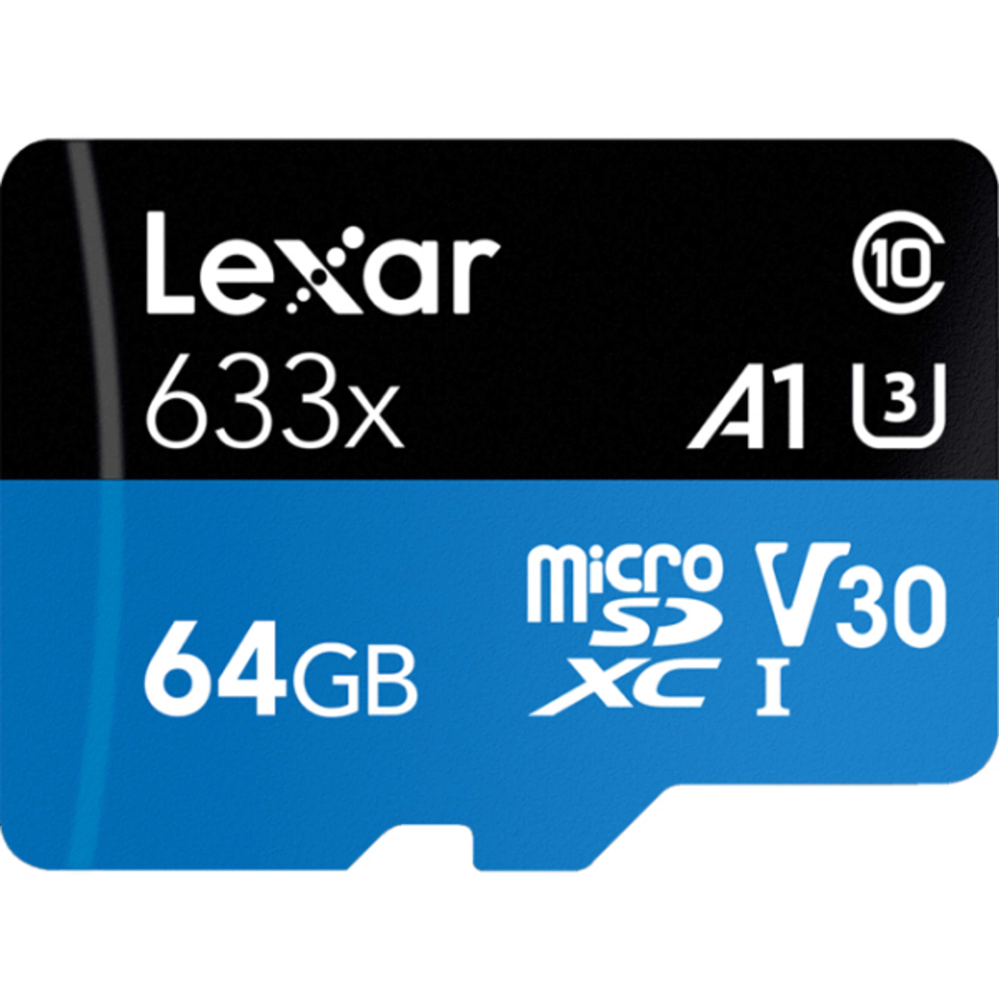 64gb Lexar High Performance microSDHC UHS-I CardU3