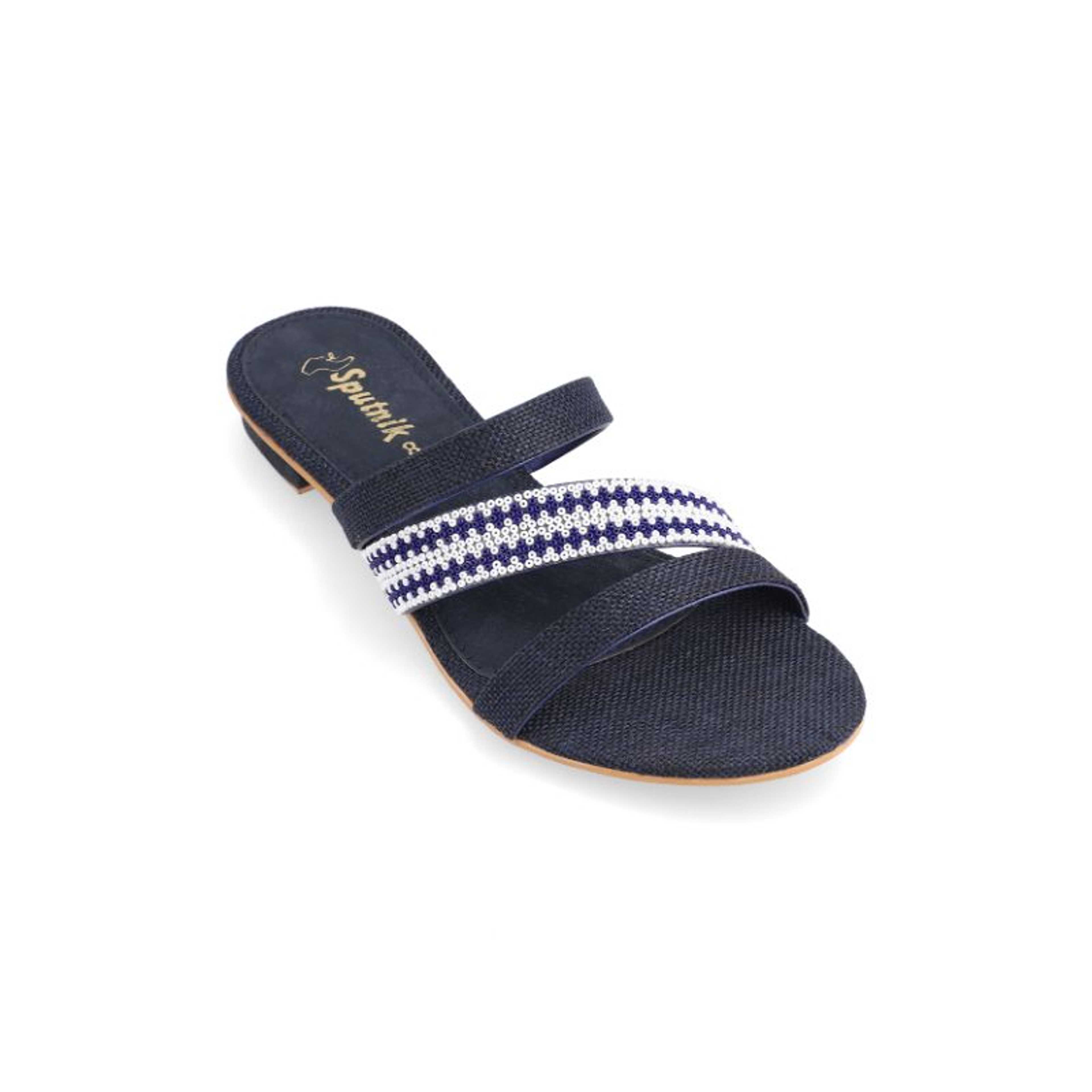 NAVY BLUE FLAT SLIPPER G02234/005 - Product Main Image