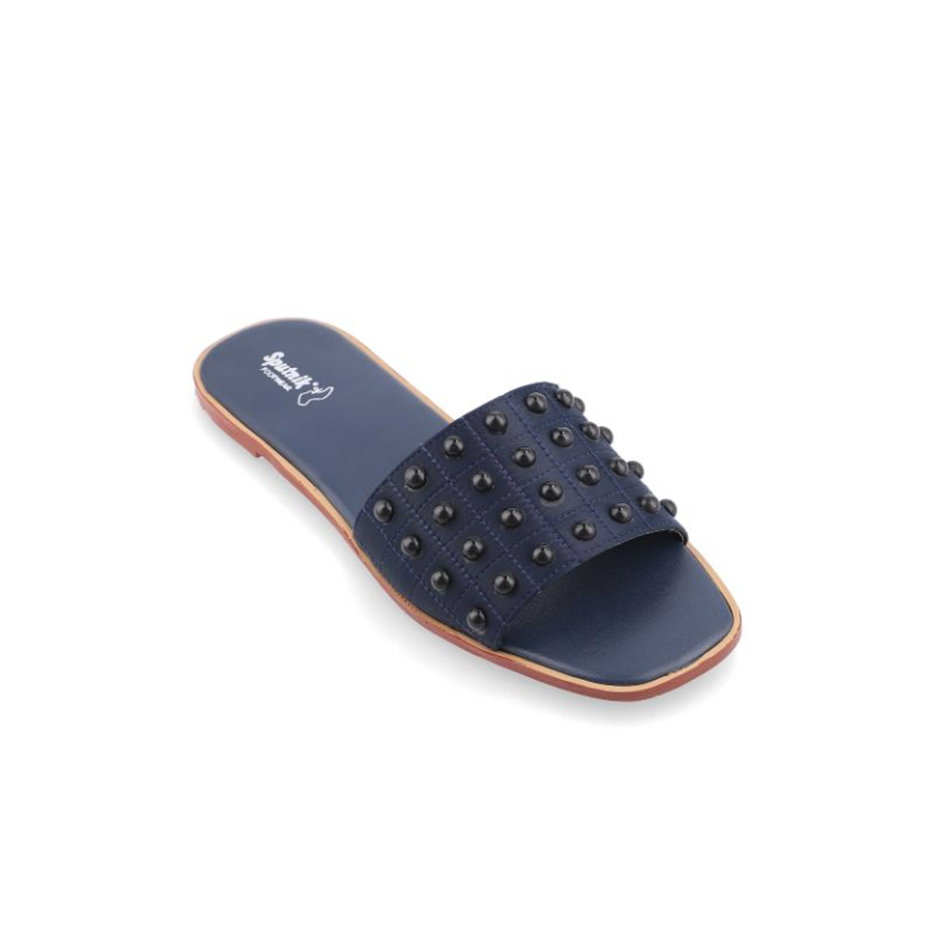 BLUE FLAT SLIPPER G02119/005 - Product Main Image