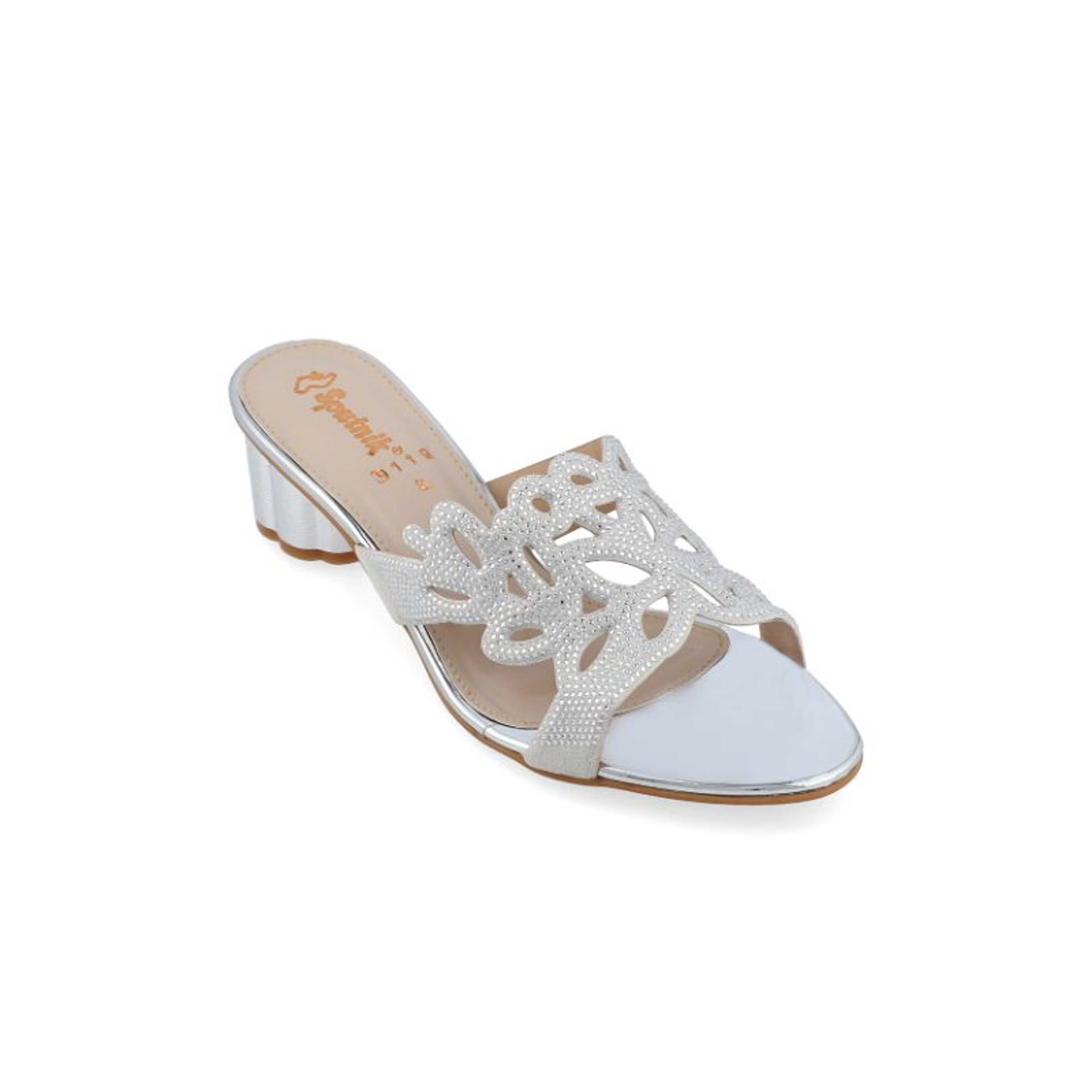 SILVER FANCY SLIPPER G02427/010 - Product Main Image