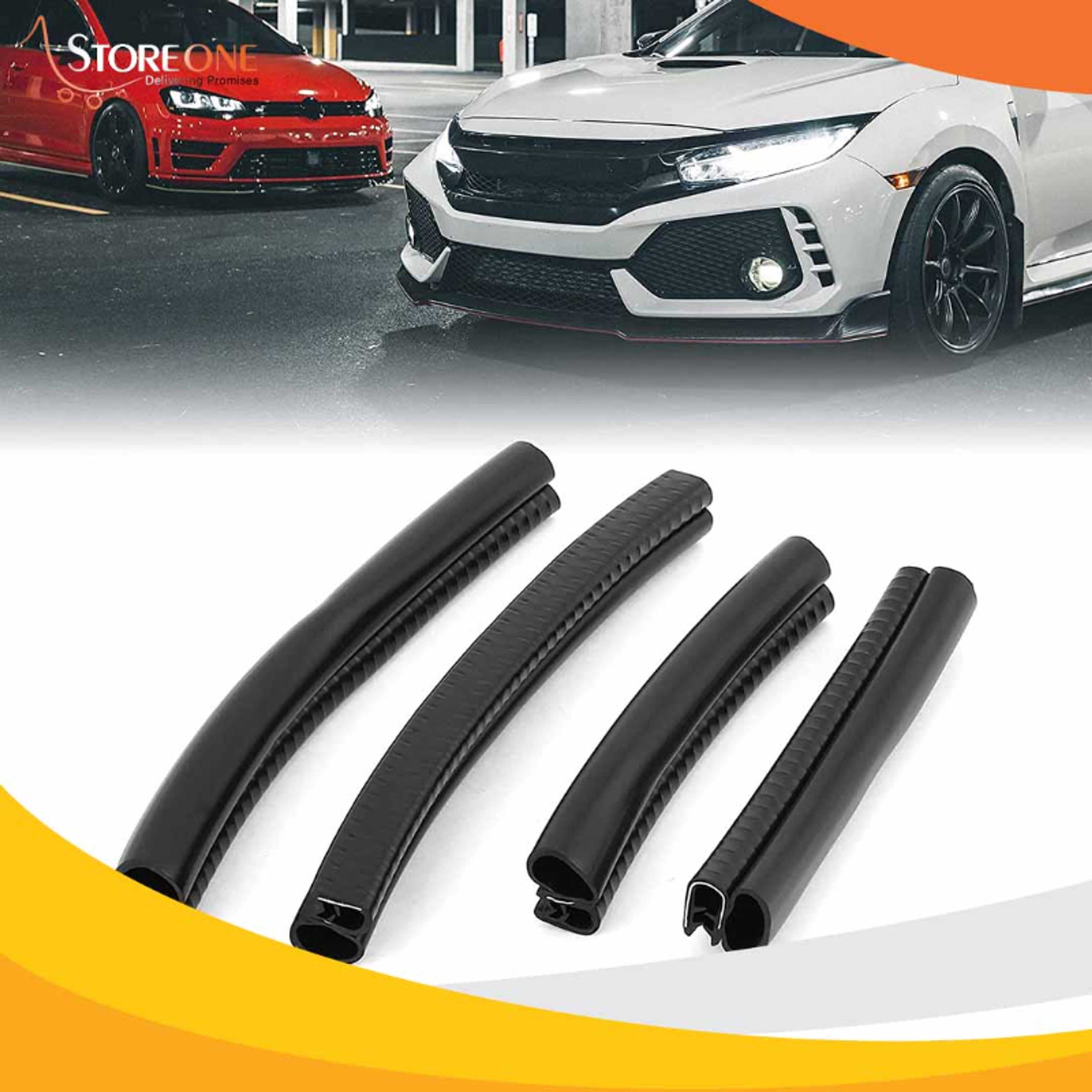 4PCS Black Rubber Door Guard For Car