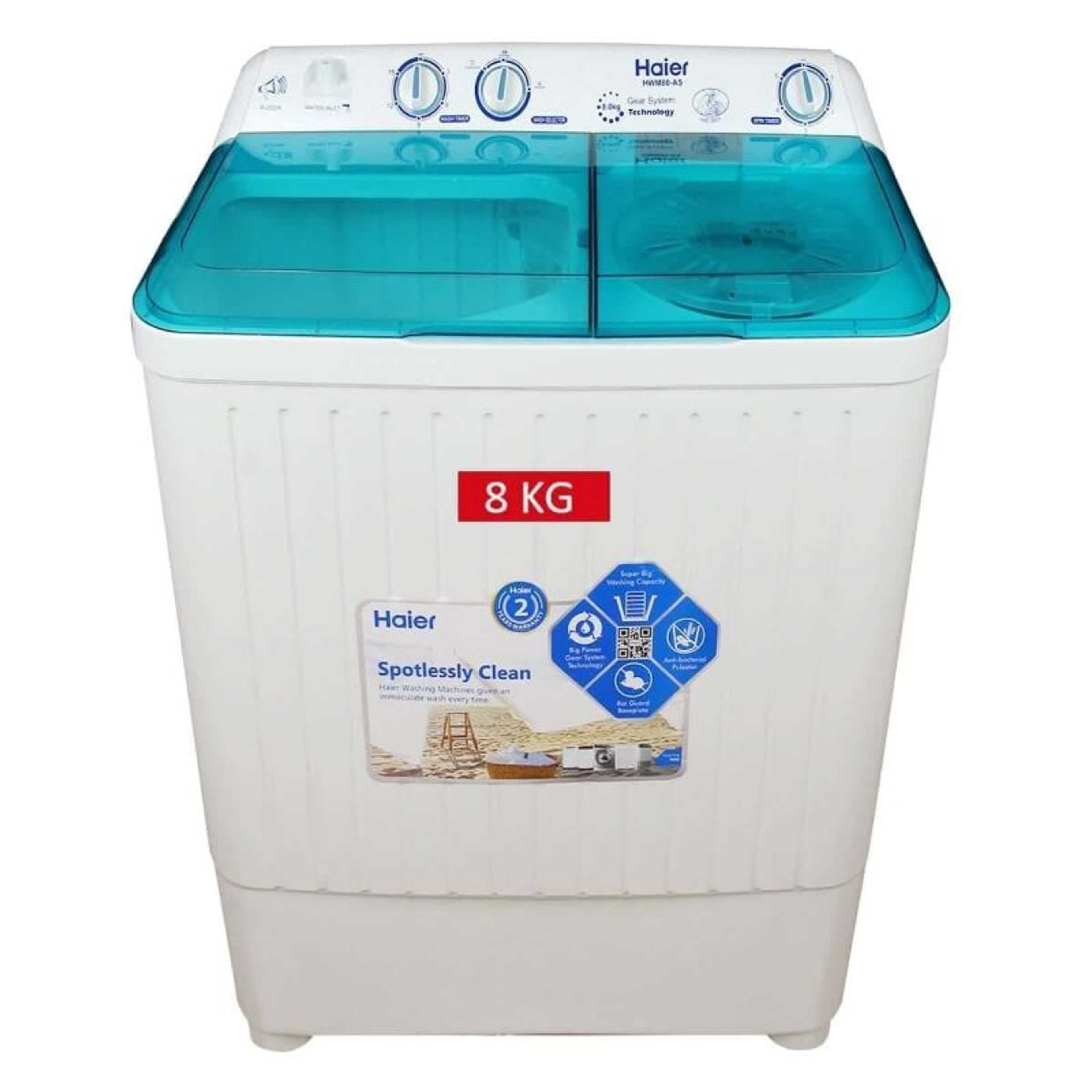 Haier 8KG Twin Tub Washing Machine HWM 80-AS