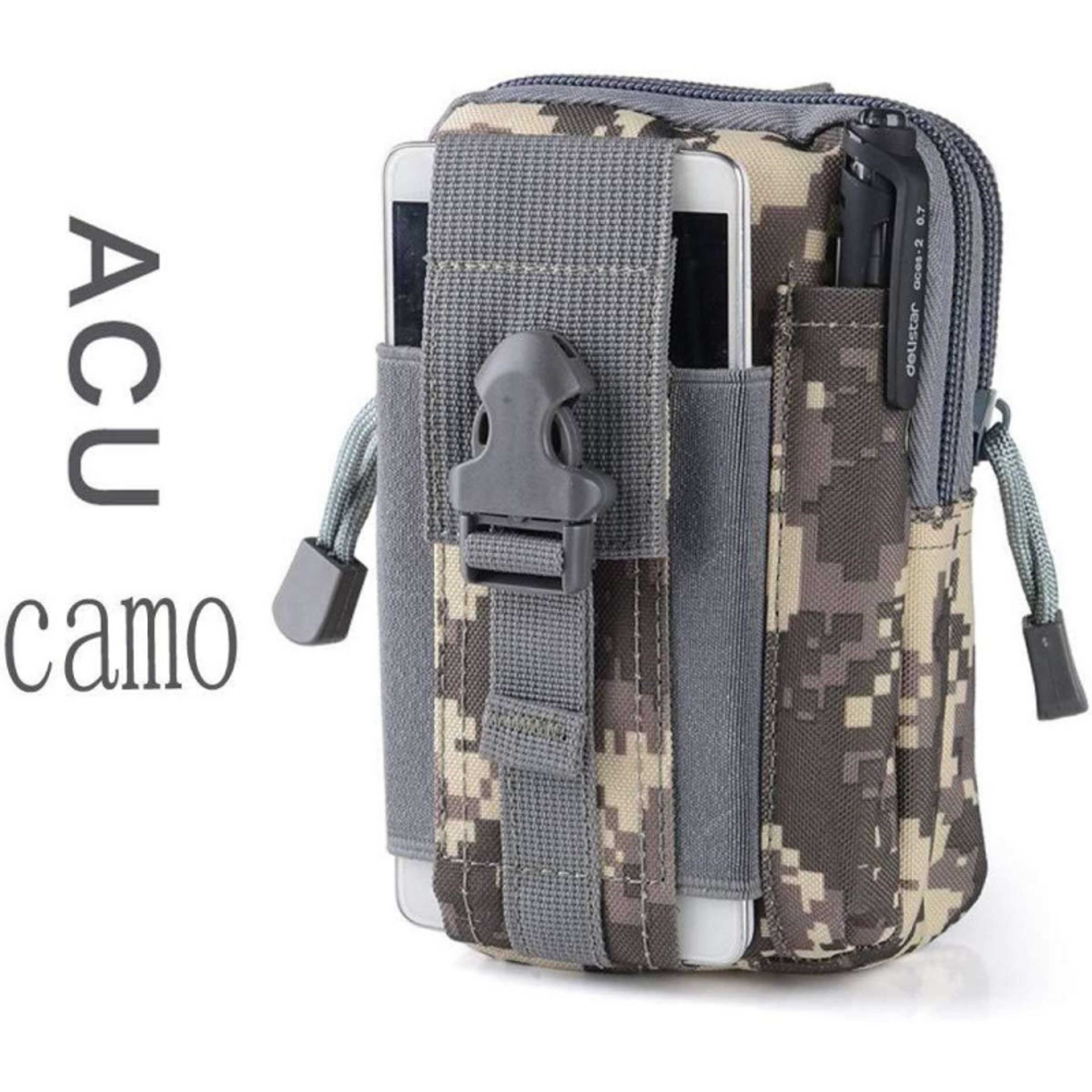 Men Belt Waist Pouch Utility Gadget Gear Tool Organizer Pocket with Cell Phone Holder - Product Main Image