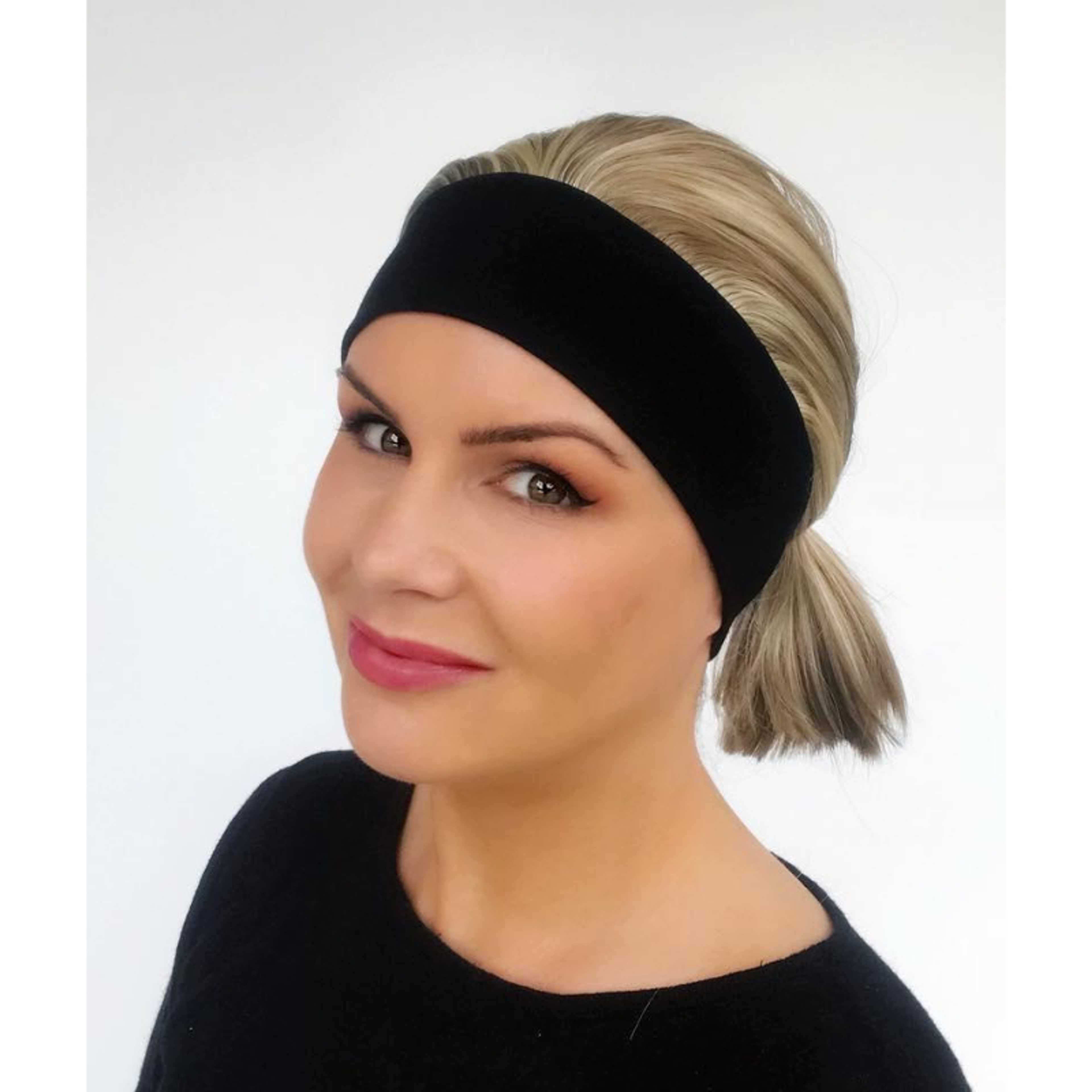 Professional Black Outdoor Fitness Sports Sweatband Headband - Product Main Image