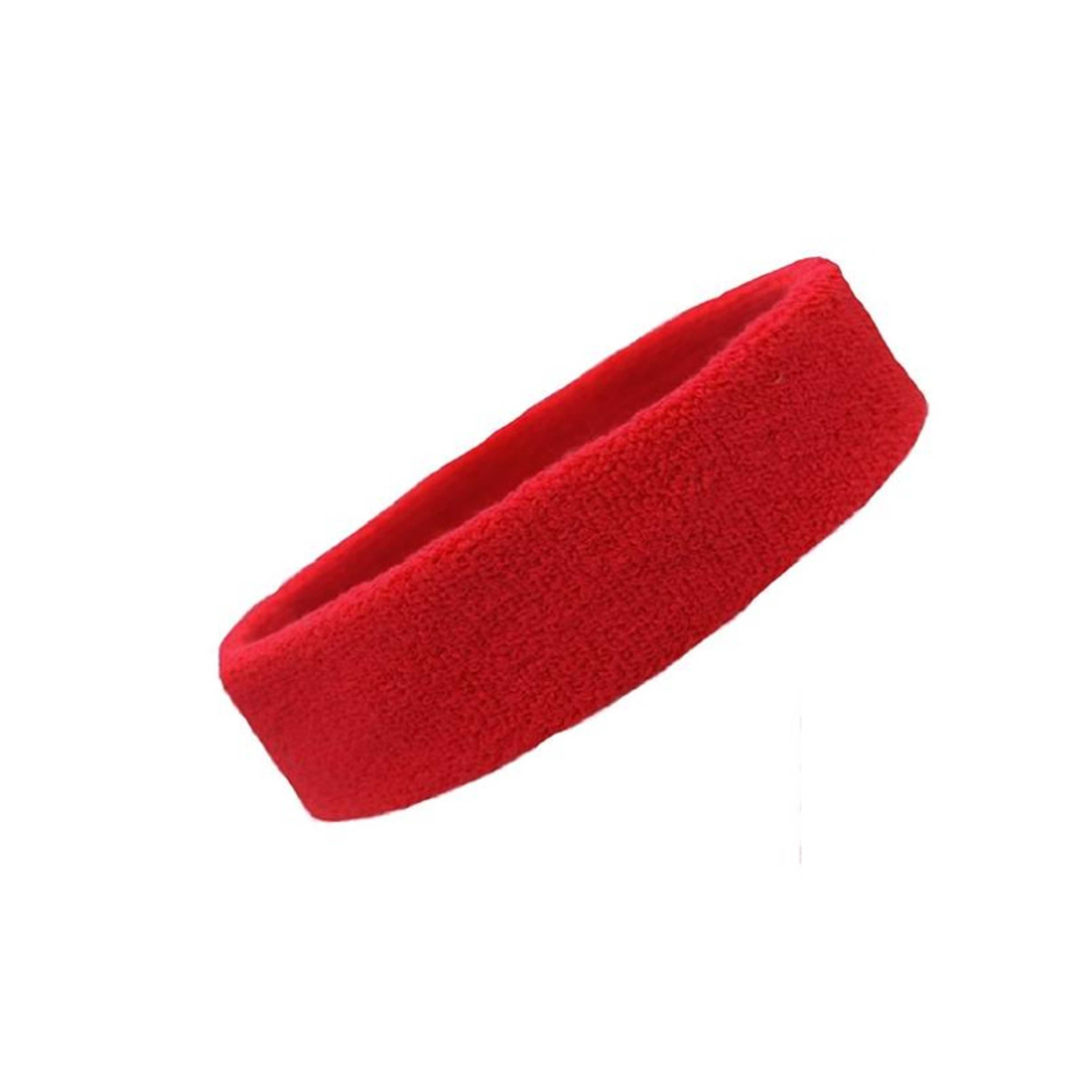 Headbands Tennis Running Unisex Athletic Basketball Head Gear - Red - Product Main Image
