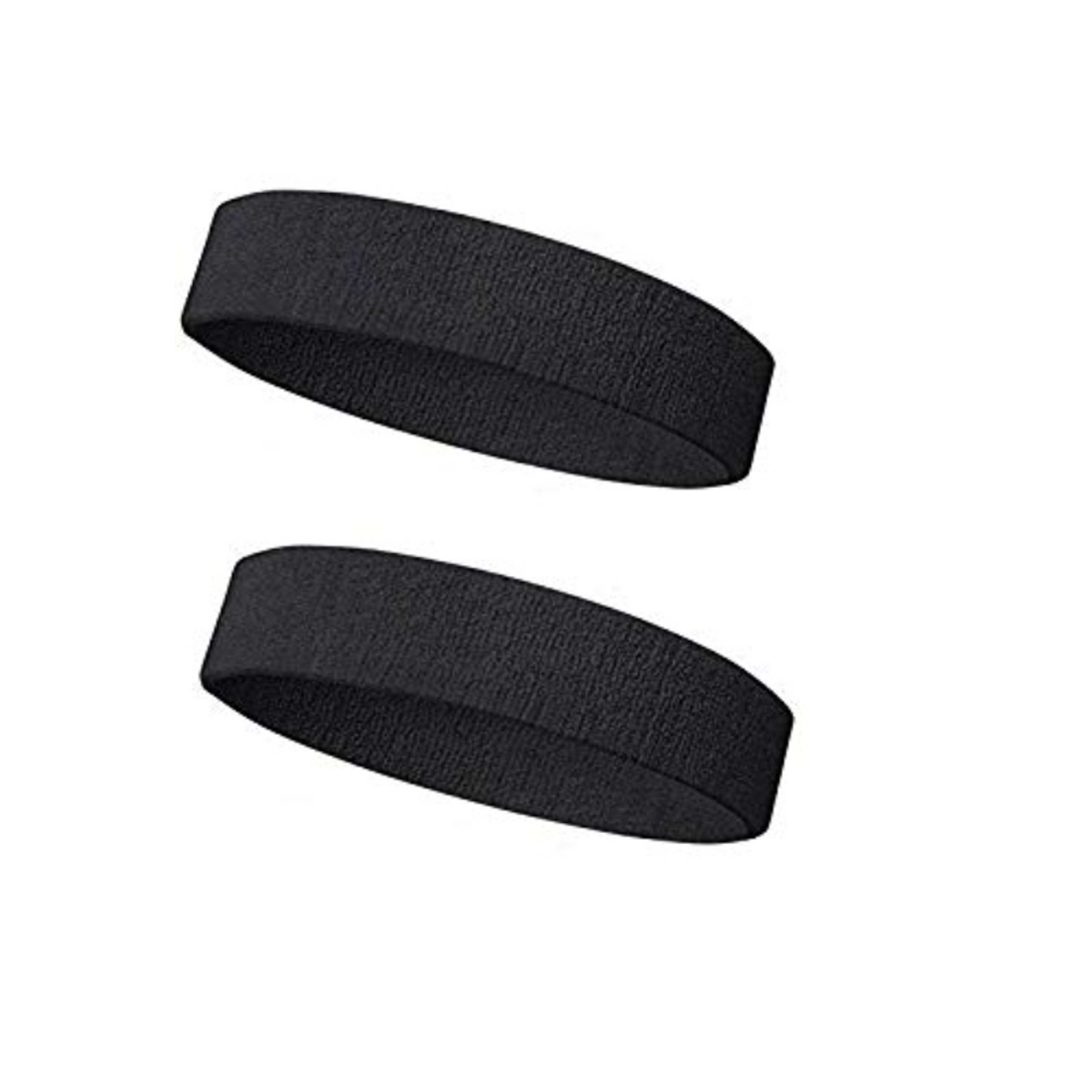 Sports Head Band Pack of 2  Black - Product Main Image