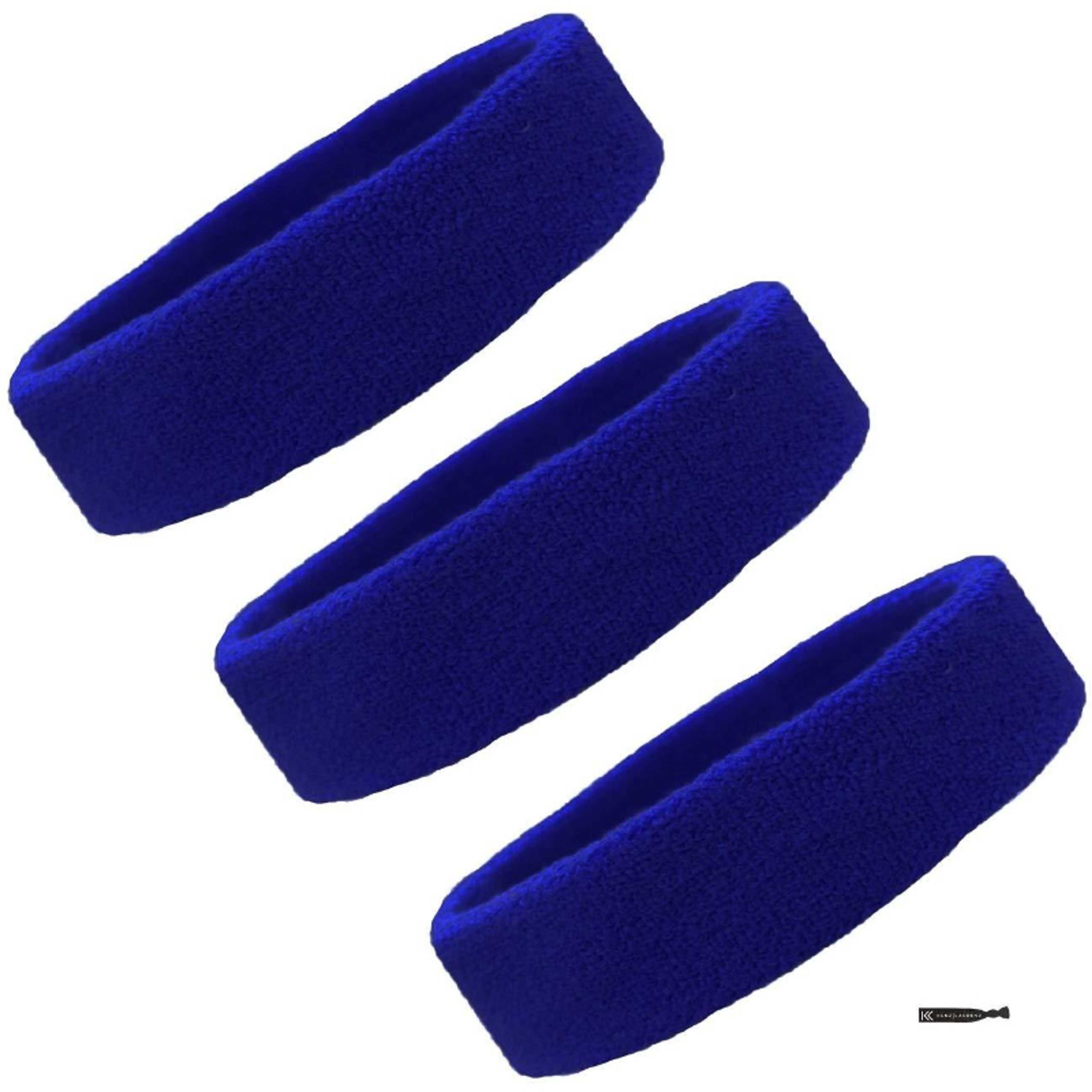 3Pieces Headbands for Women Men Elastic Headband Sports Sweatbands Head Band - Product Main Image