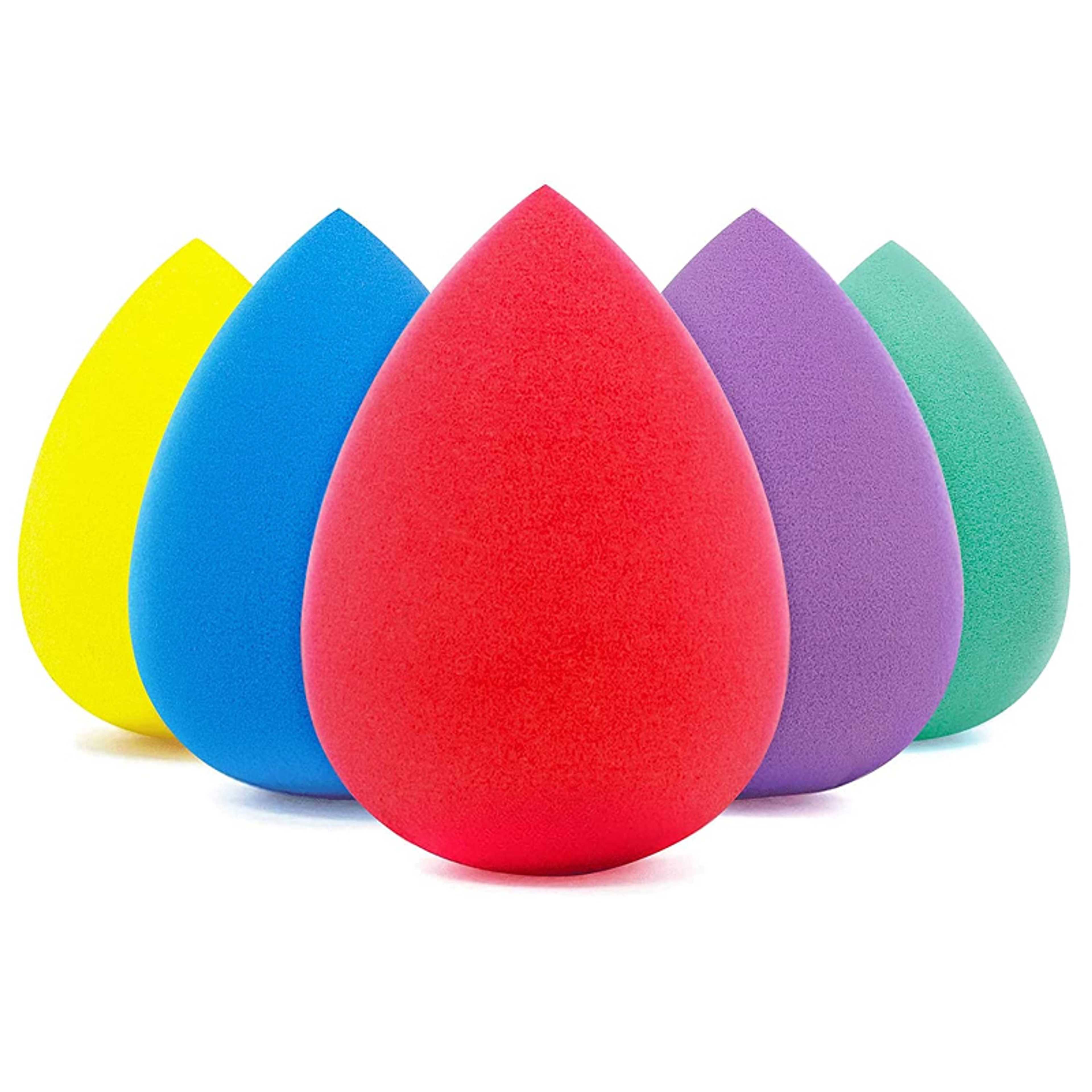 Makeup Sponge Set, Foundation Blending Beauty Sponge, Flawless for Liquid, Cream, and Powder, Multi-colored Makeup Sponges