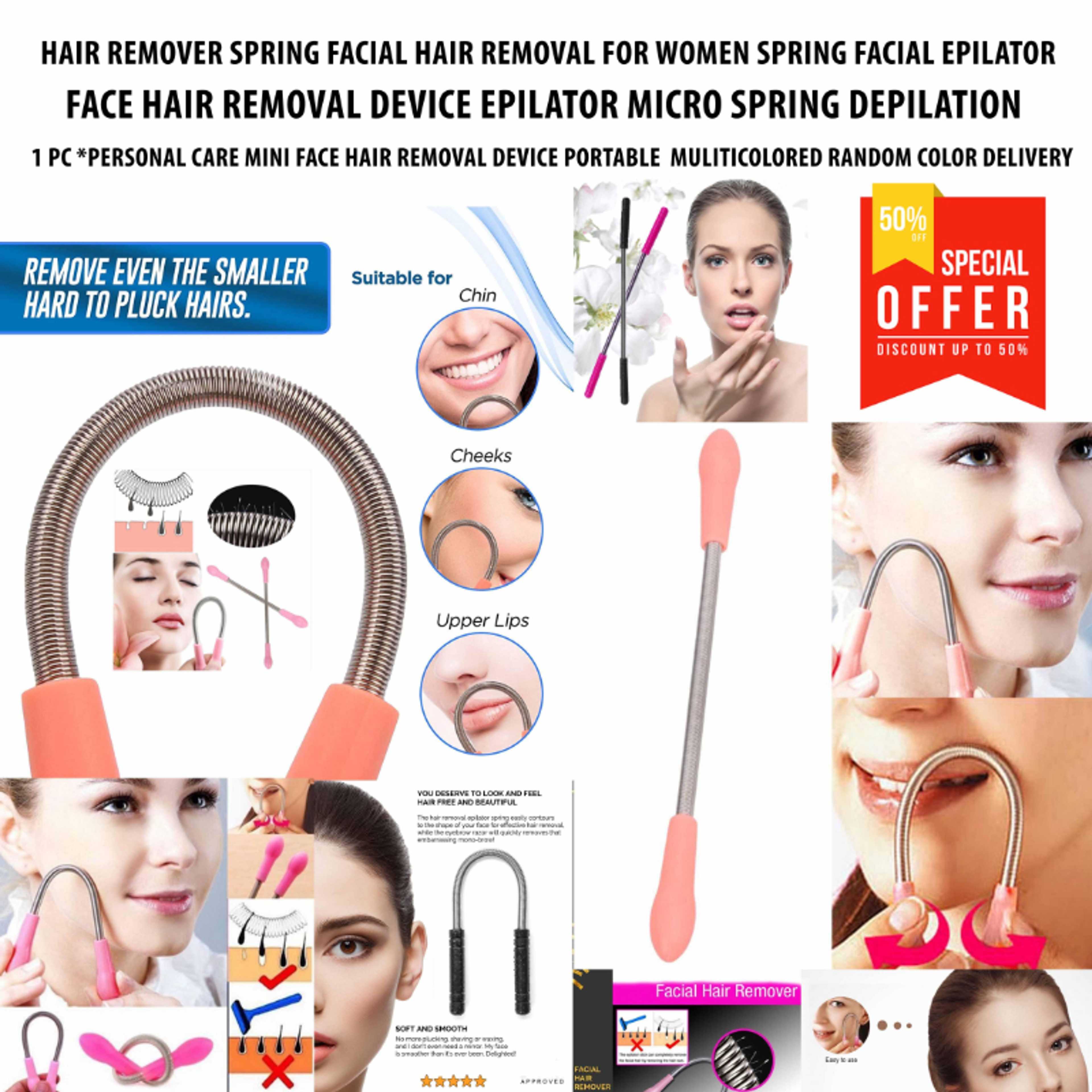 Facial Hair Remover Removal Stick Threading Fashion Face Facial Hair Spring Remover Removal Tools