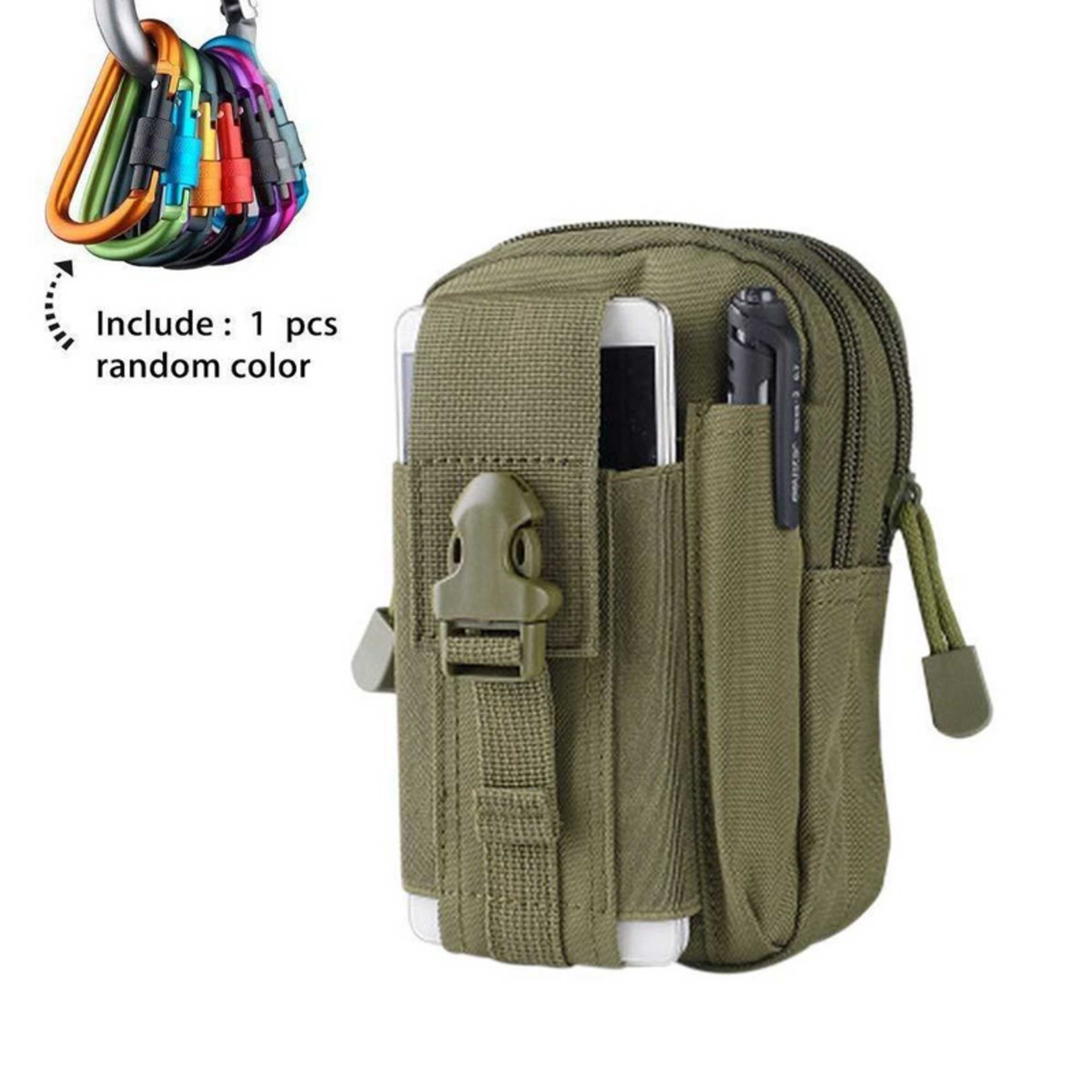 Men Belt Waist Pouch Utility Gadget Gear Tool Organizer Pocket with Cell Phone Holder-3 - Product Main Image