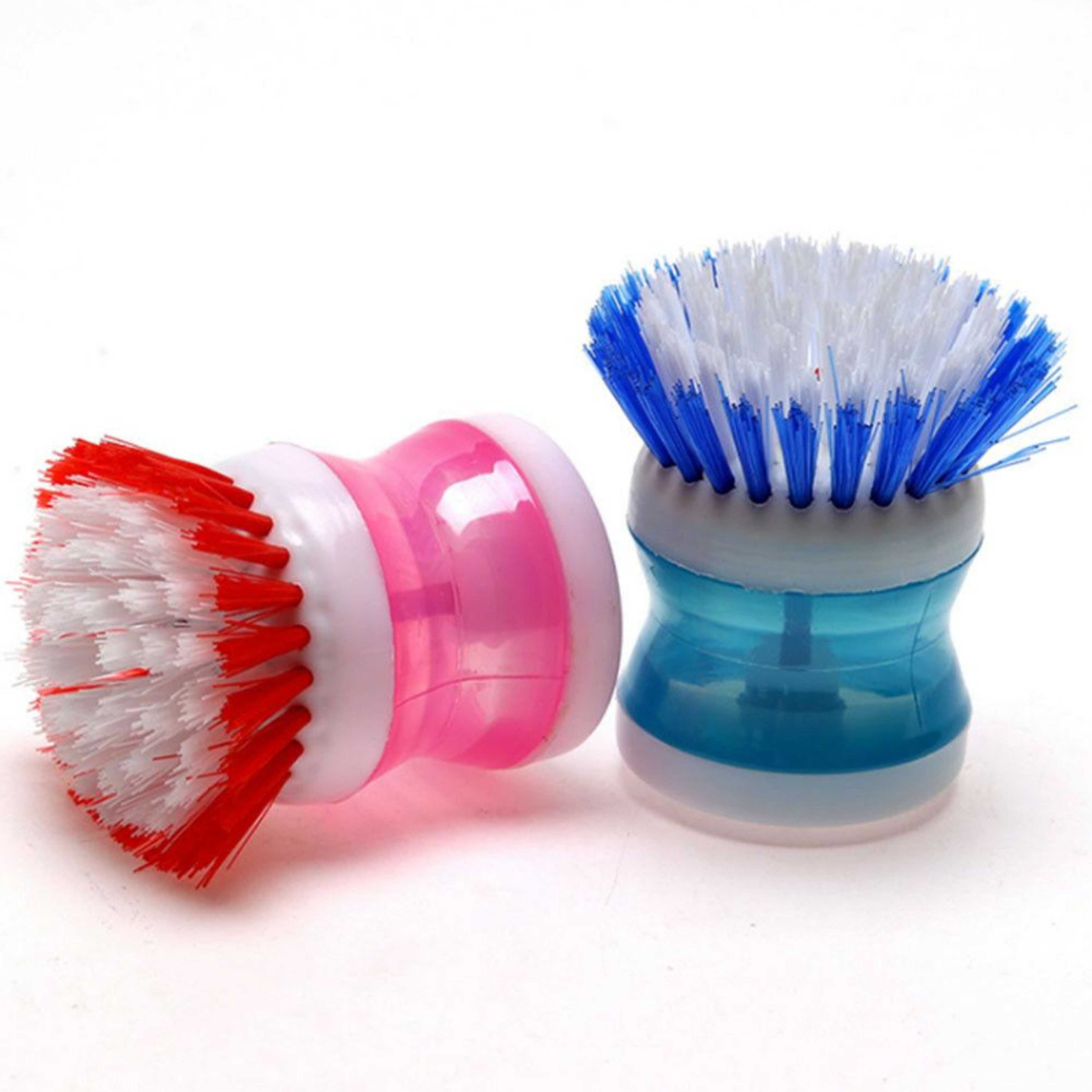 Pack of 2 Self Soap Reservoir Cleaning Brush Random color Delivery