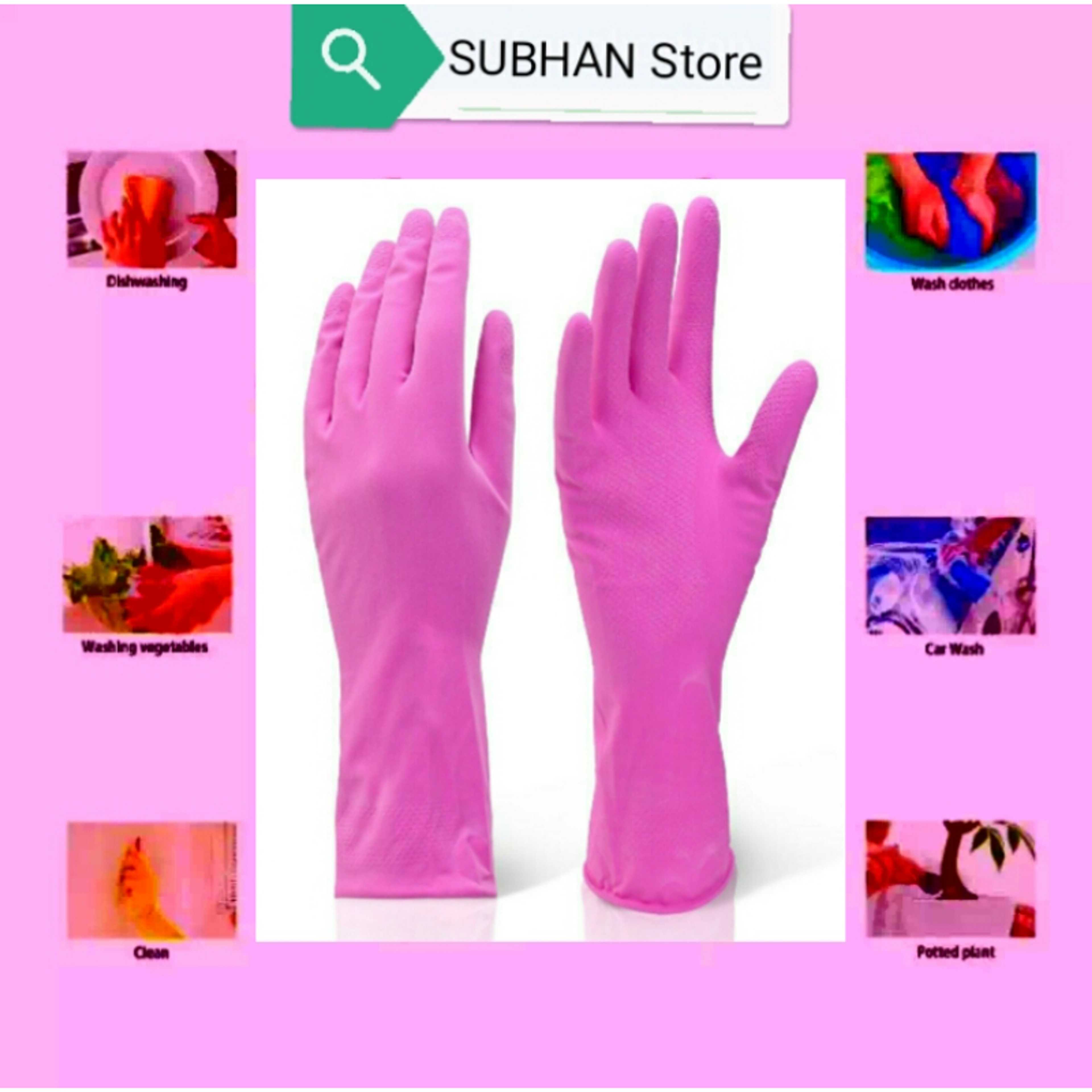 Cleaning Gloves Waterproof Rubber Gloves Household Dishes