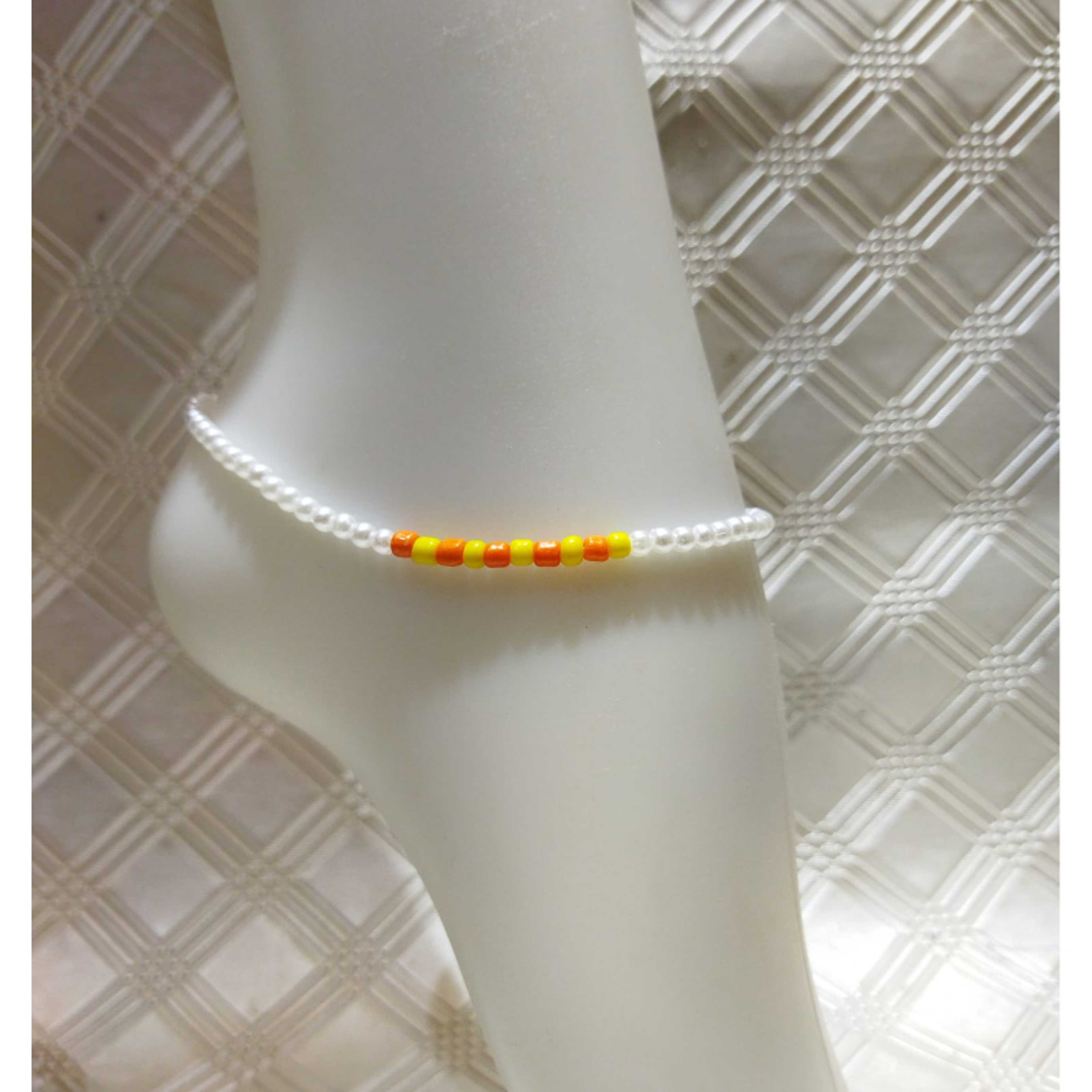 New White Pearl beads anklet for girls style