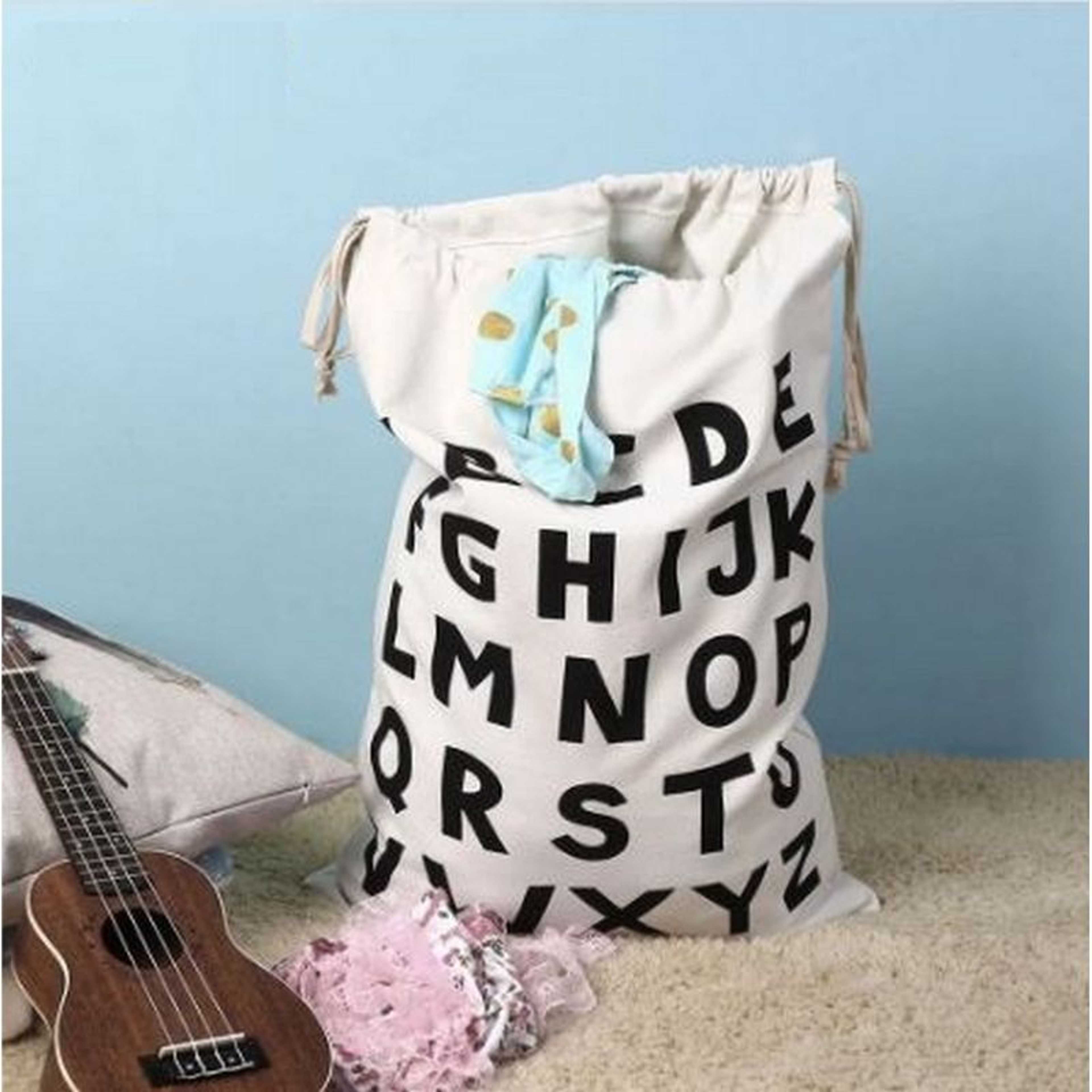 Cotton Sack Laundry Bag Large Drawstring Canvas Bag Toy Clothes Wash Storage Collapsible Reusable Baby Bag, Dirty Clothes Storage Bag Laundry Bag