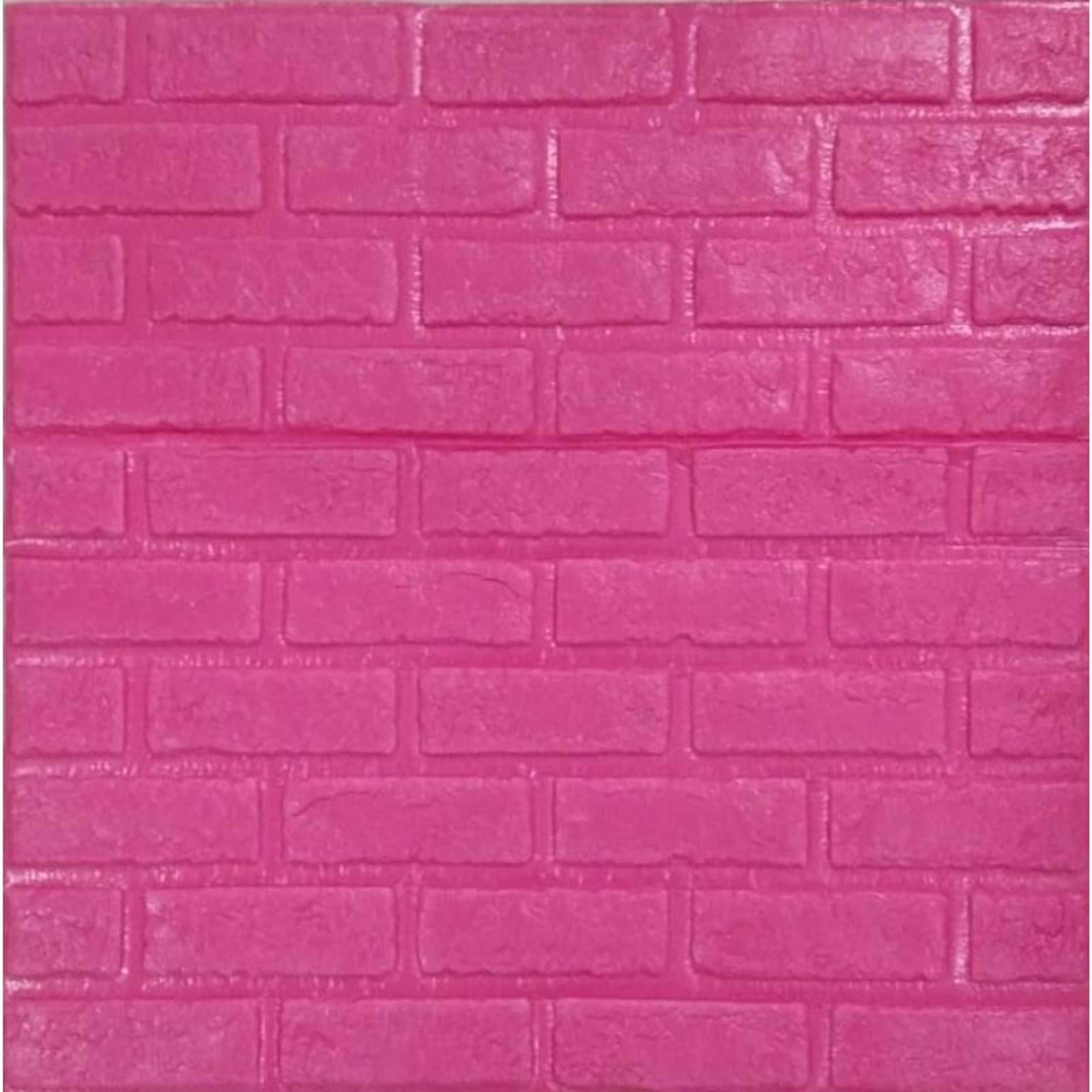 8mm Thickness 3D Brick Wall Sticker Self-Adhesive Foam Wallpaper Panels - 70cm x 70cm - Product Main Image