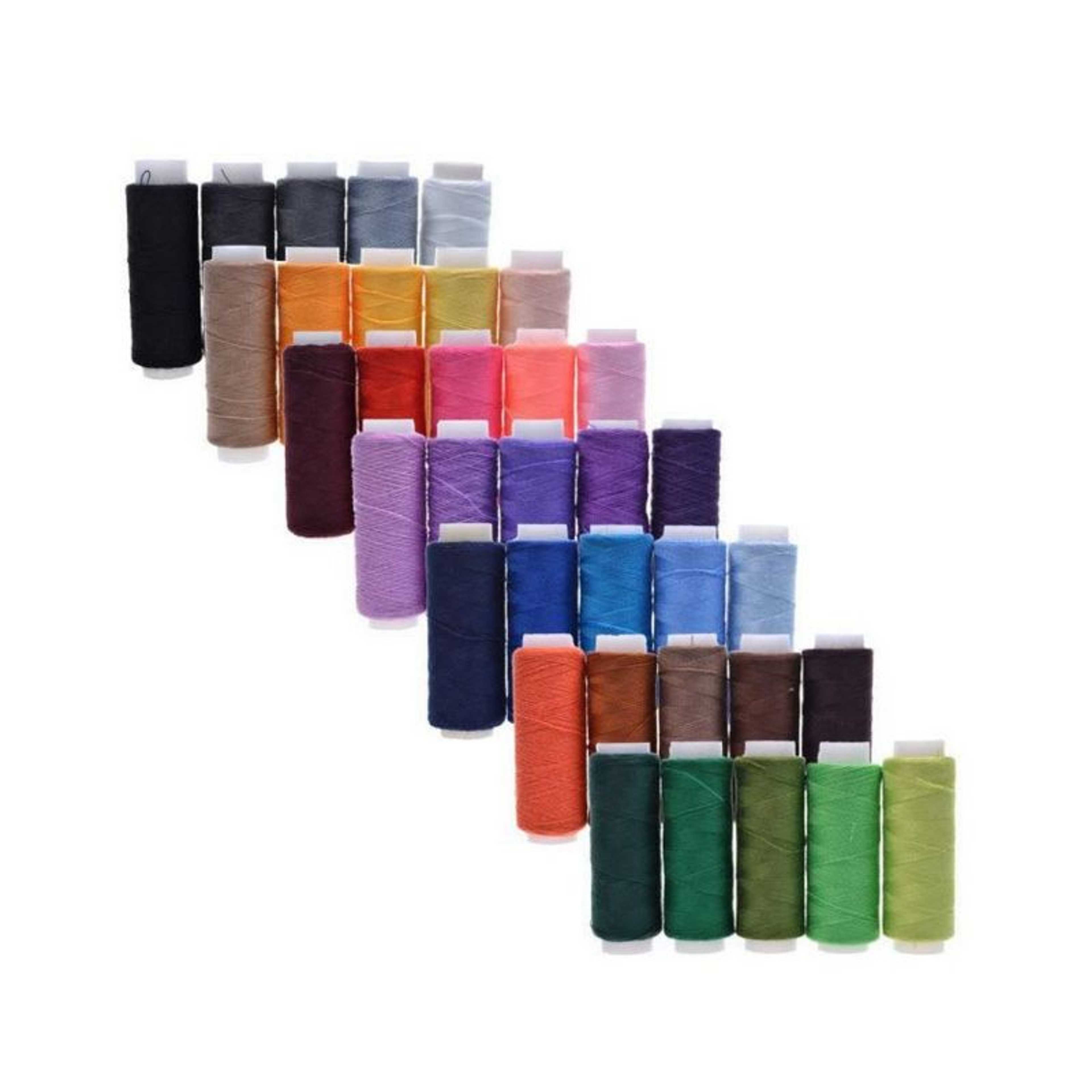 20 Assorted Colors of Sewing Threads