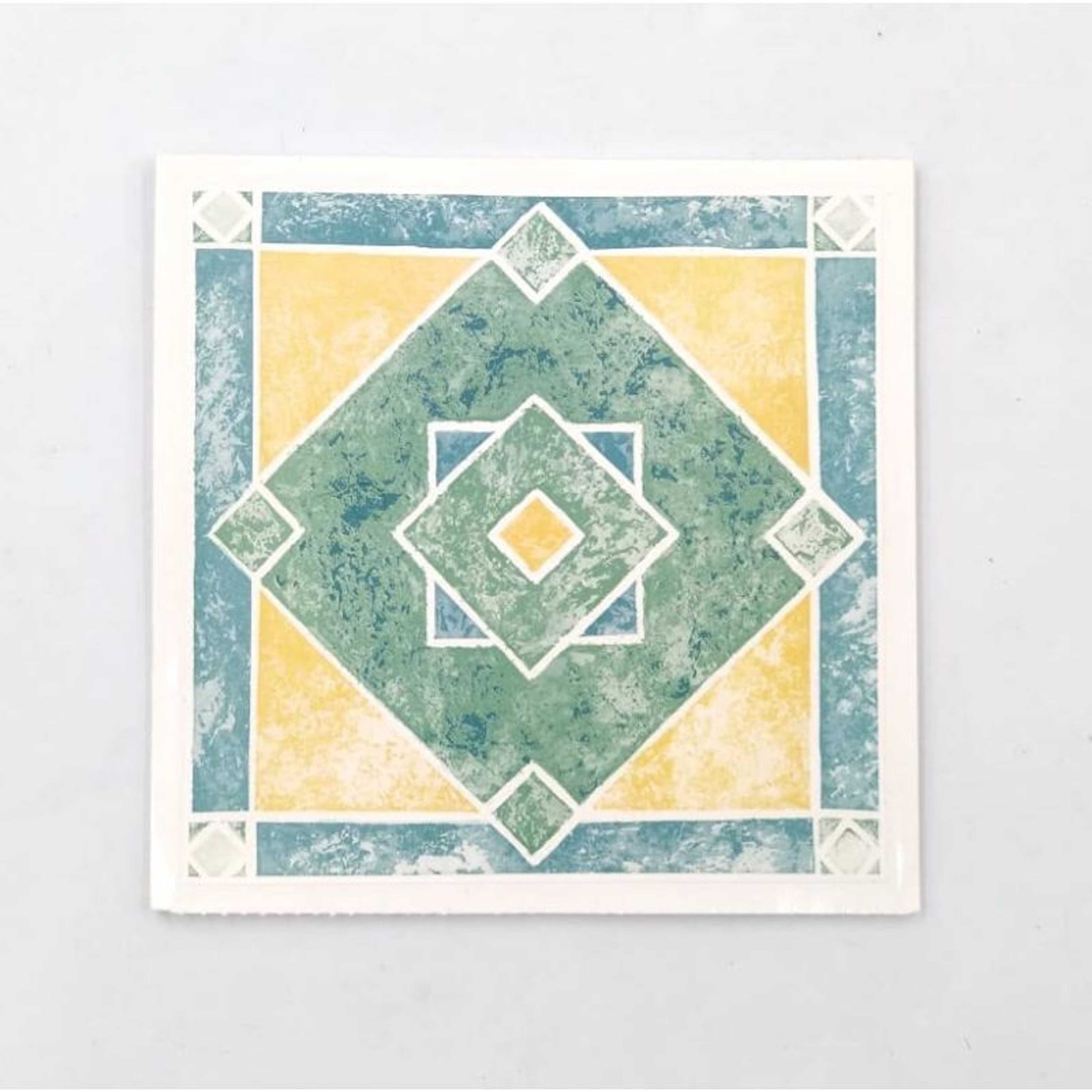 Pack Of 10 - PVC Wall Sticker, Tile Stickers For Bathroom & Kitchen - 15cm x 15cm Each - Product Main Image