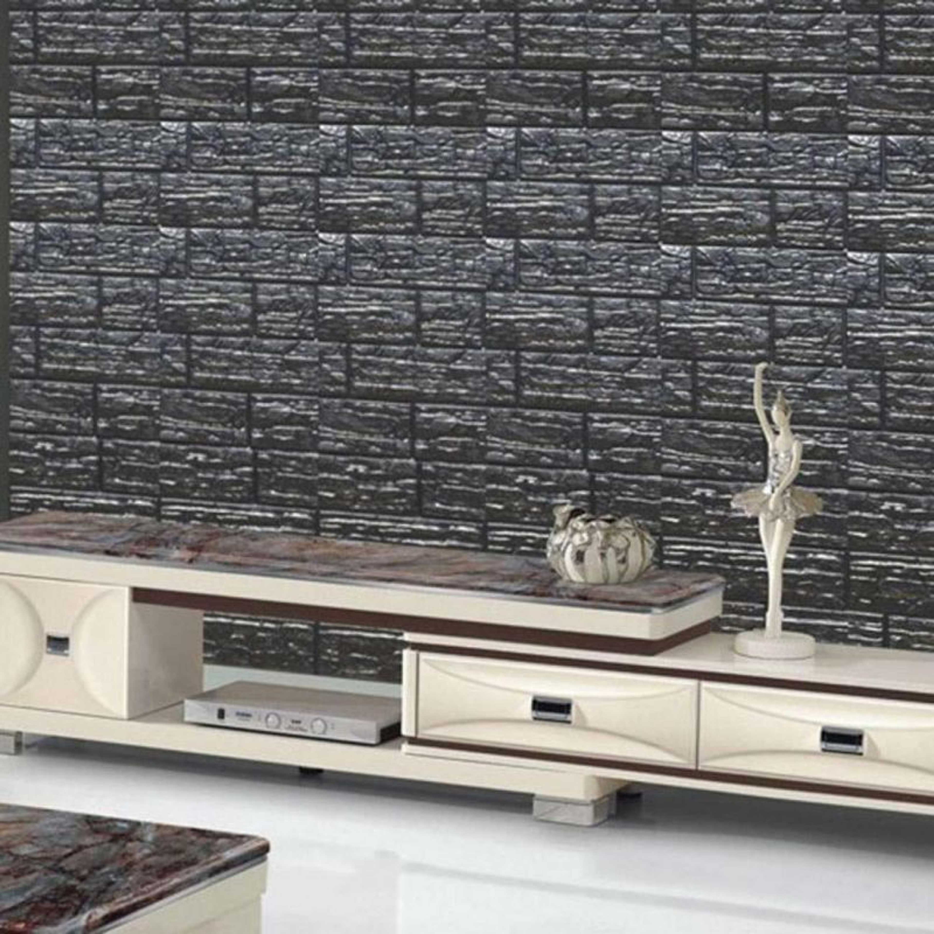 Pack of 2 - 3D Brick Wall Sticker Self-Adhesive Foam Wallpaper Panels - Product Main Image