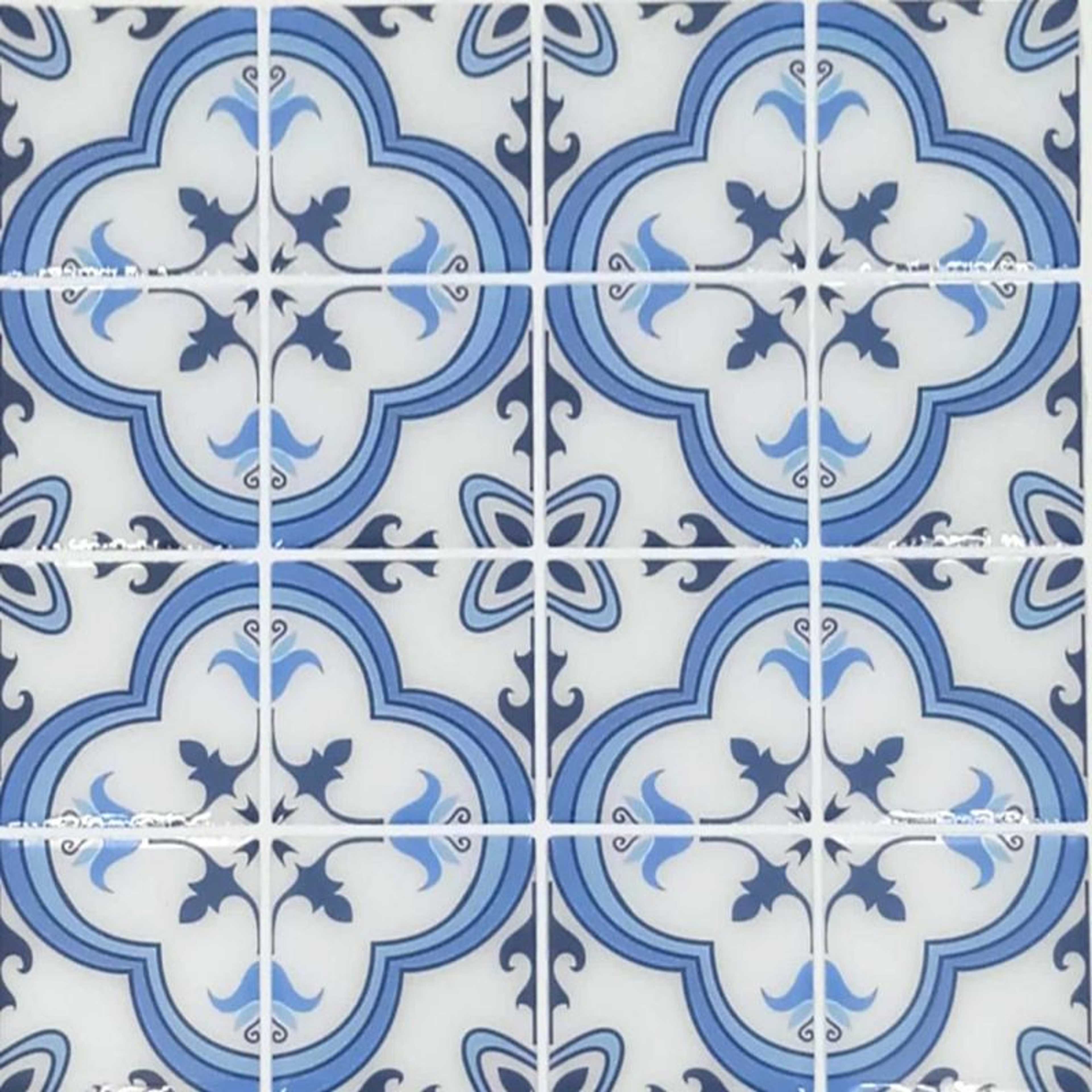 Pack of 6 - Waterproof and Heat Resistant Tiles Stickers for Bathroom & Kitchen - 10x10 inches - Product Main Image