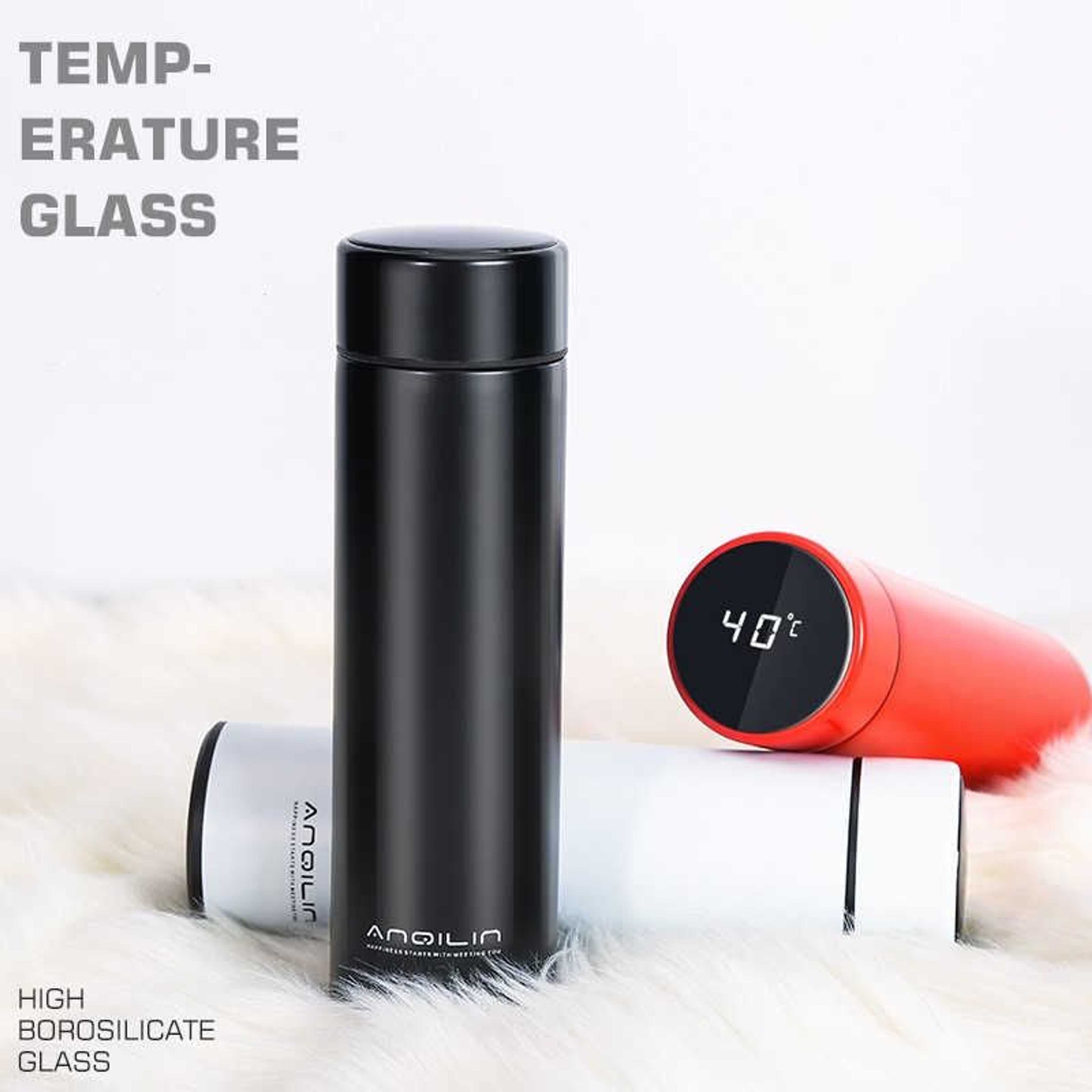 Random Color 500 ML Stainless Steel Vacuum Insulated Water Bottle with Automatic LED Temperature Display, Large Flask Stainless Steel Thermal Insulated Water Bottle Cup