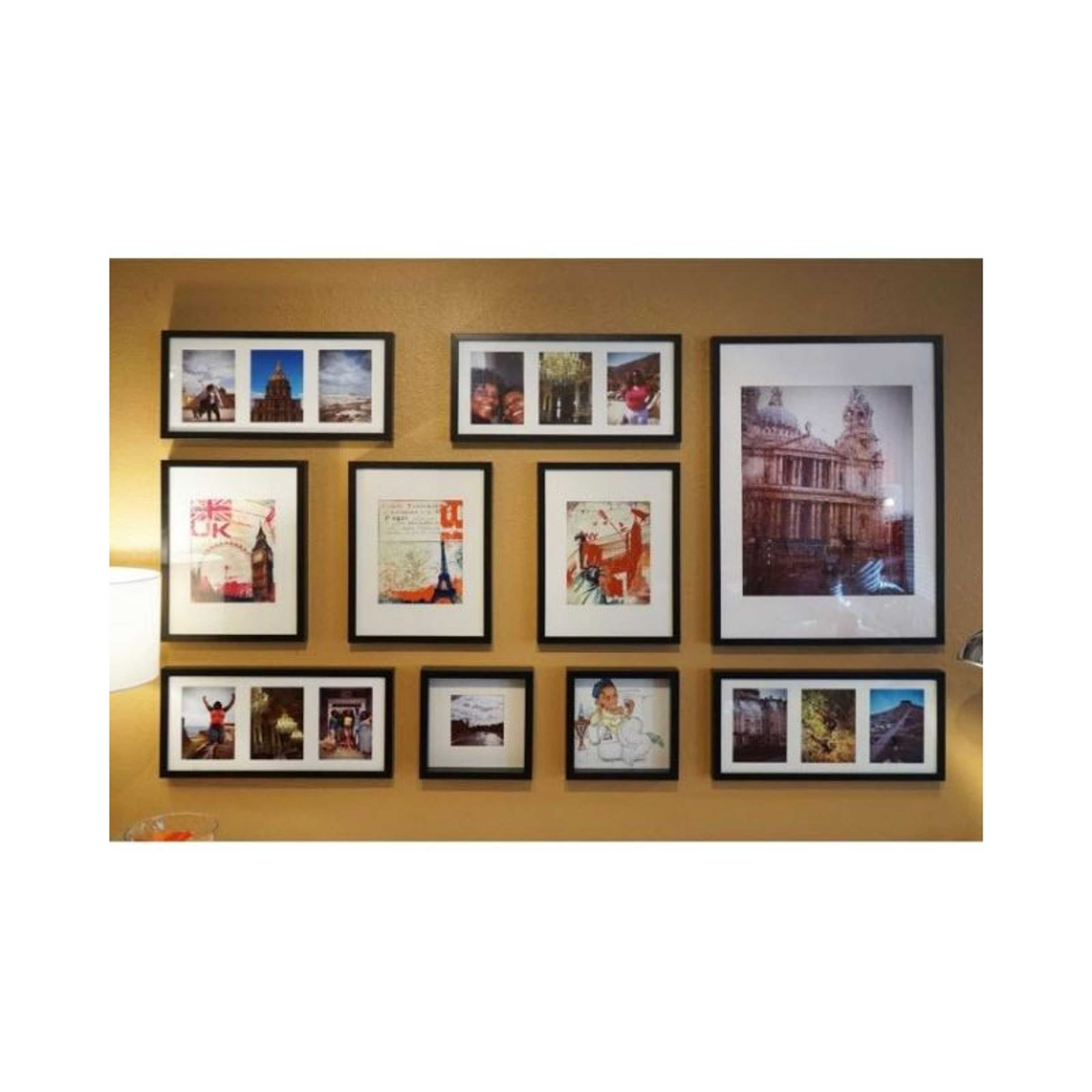 Pack of 10 - Antique Look Photo Frames Collage Wall Hanging Wall Decor Set
