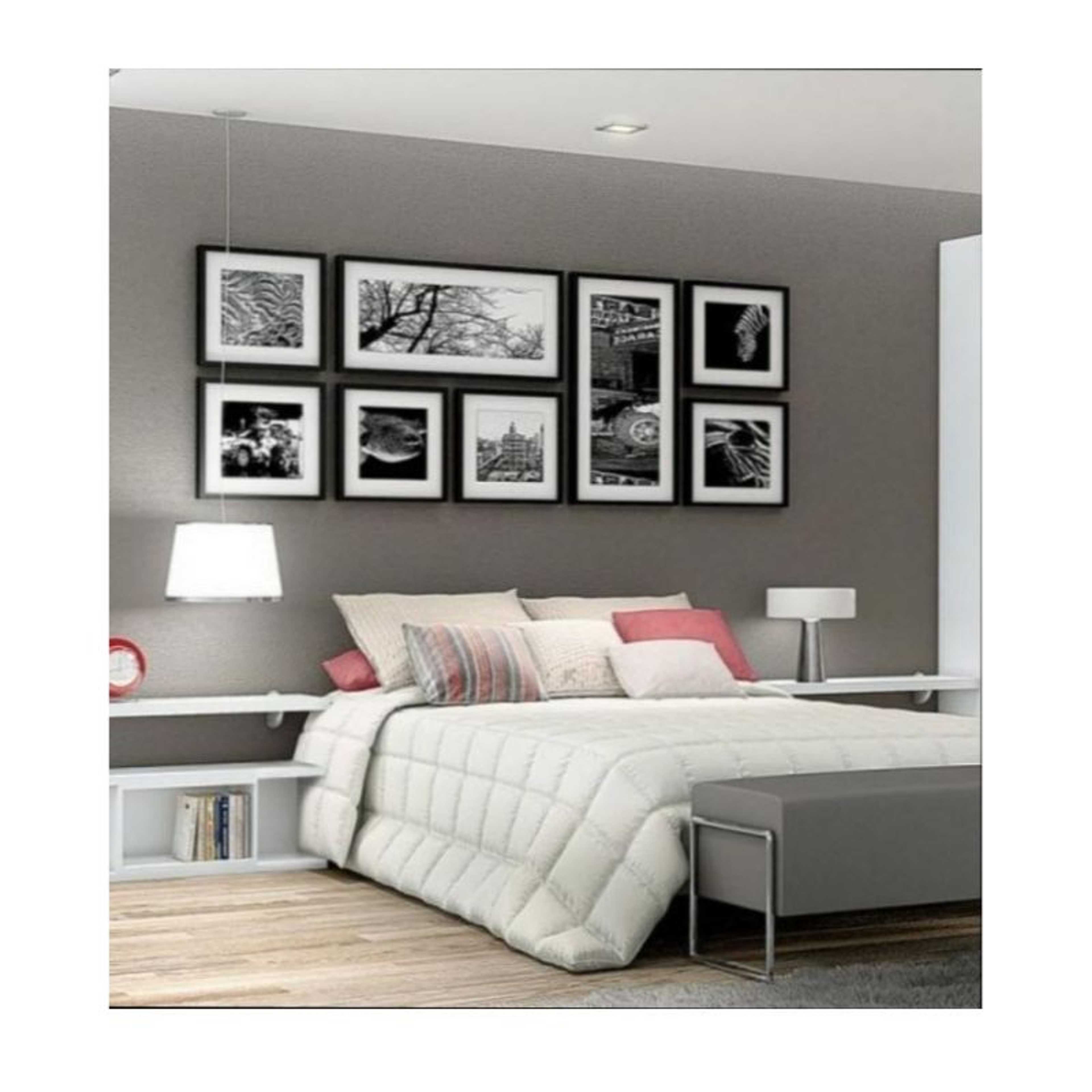 Set of 8 - Photo Frames Collage Wall Hanging Wall Decor Set