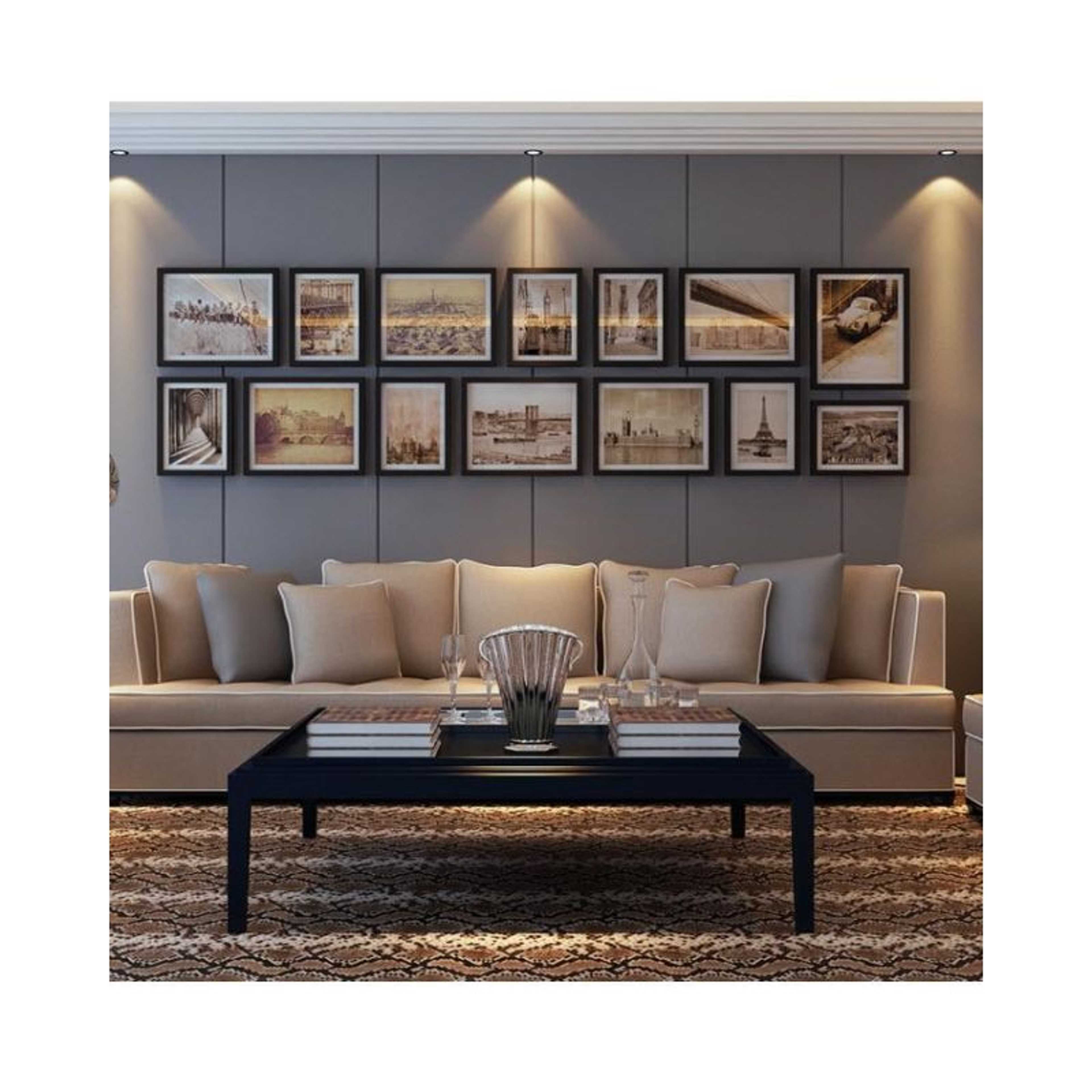 Set of 14 - Photo Frames Collage Wall Hanging Wall Decor Set - Product Main Image
