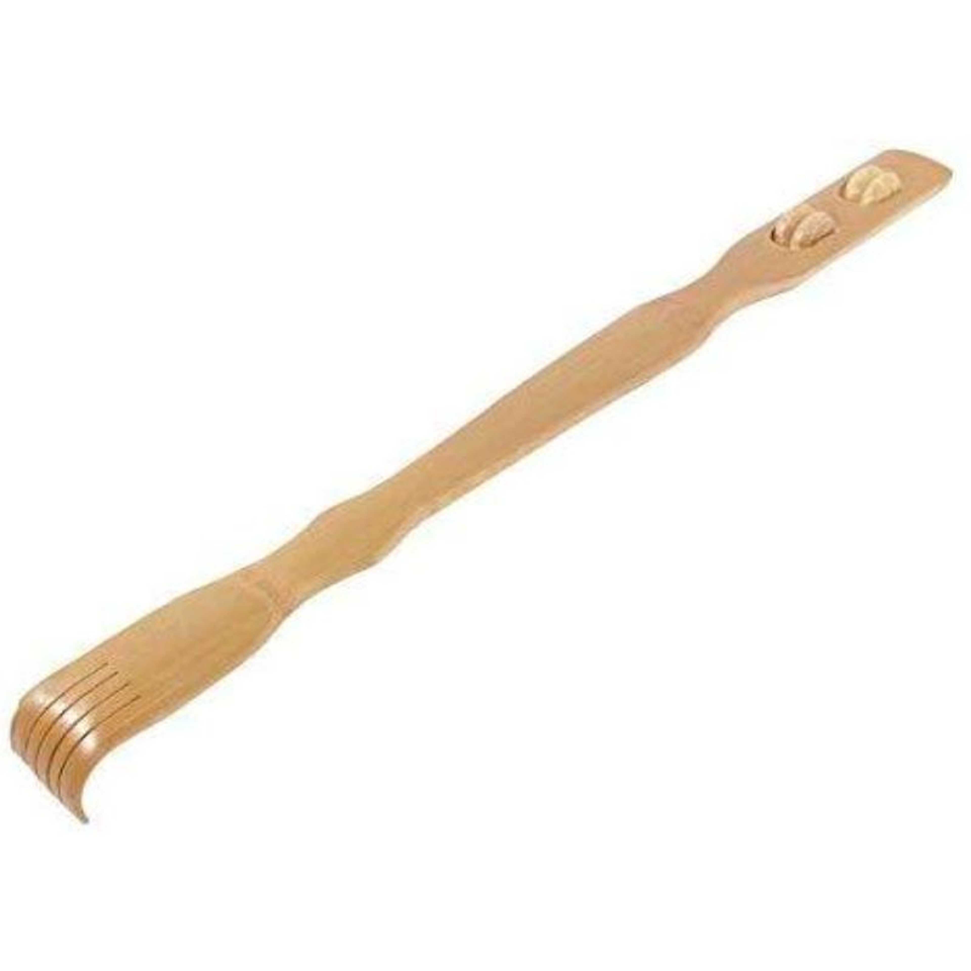 Wooden Back Scratcher Massager with Double ball Rolling massage