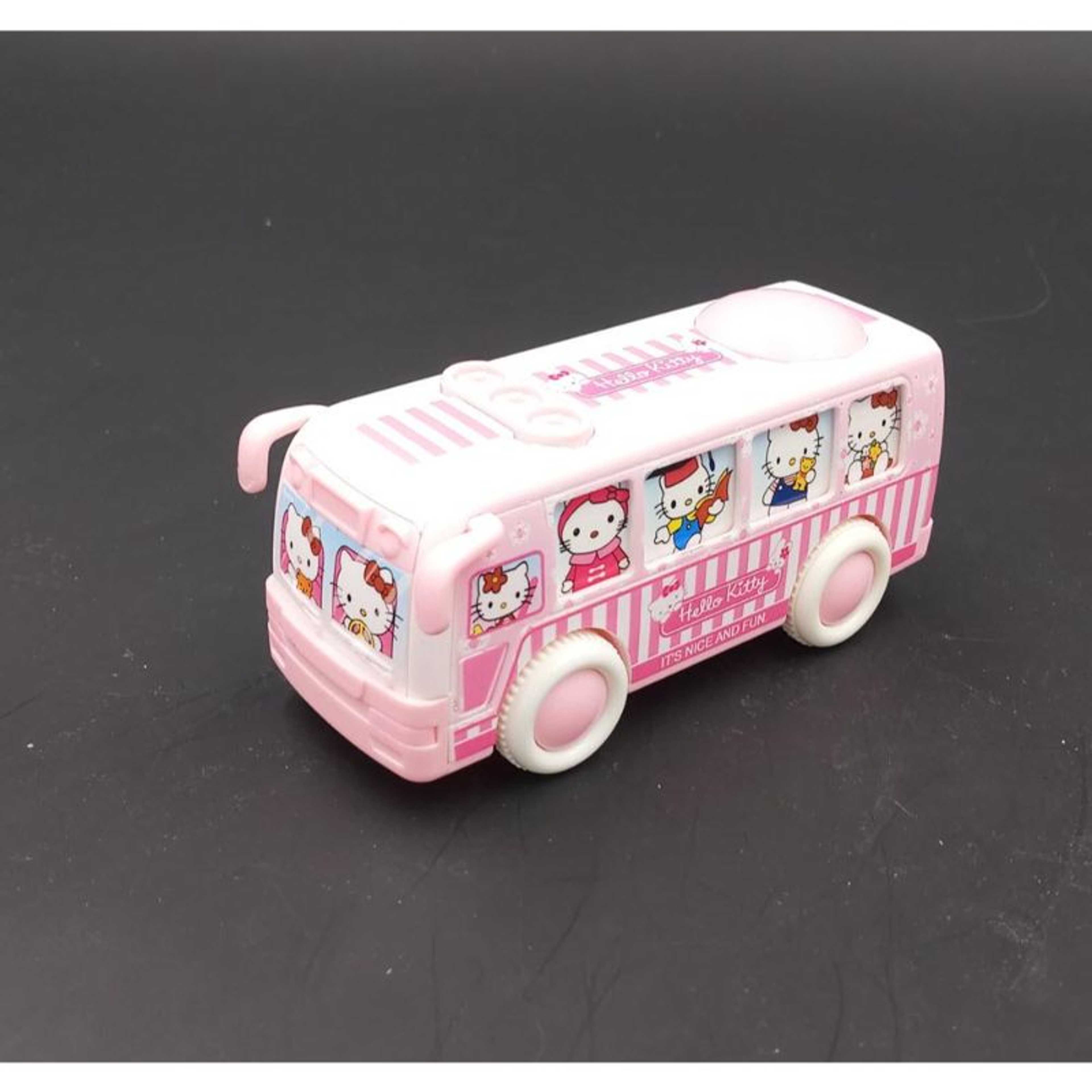 Hello Kitty Pull Back Collectable Bus