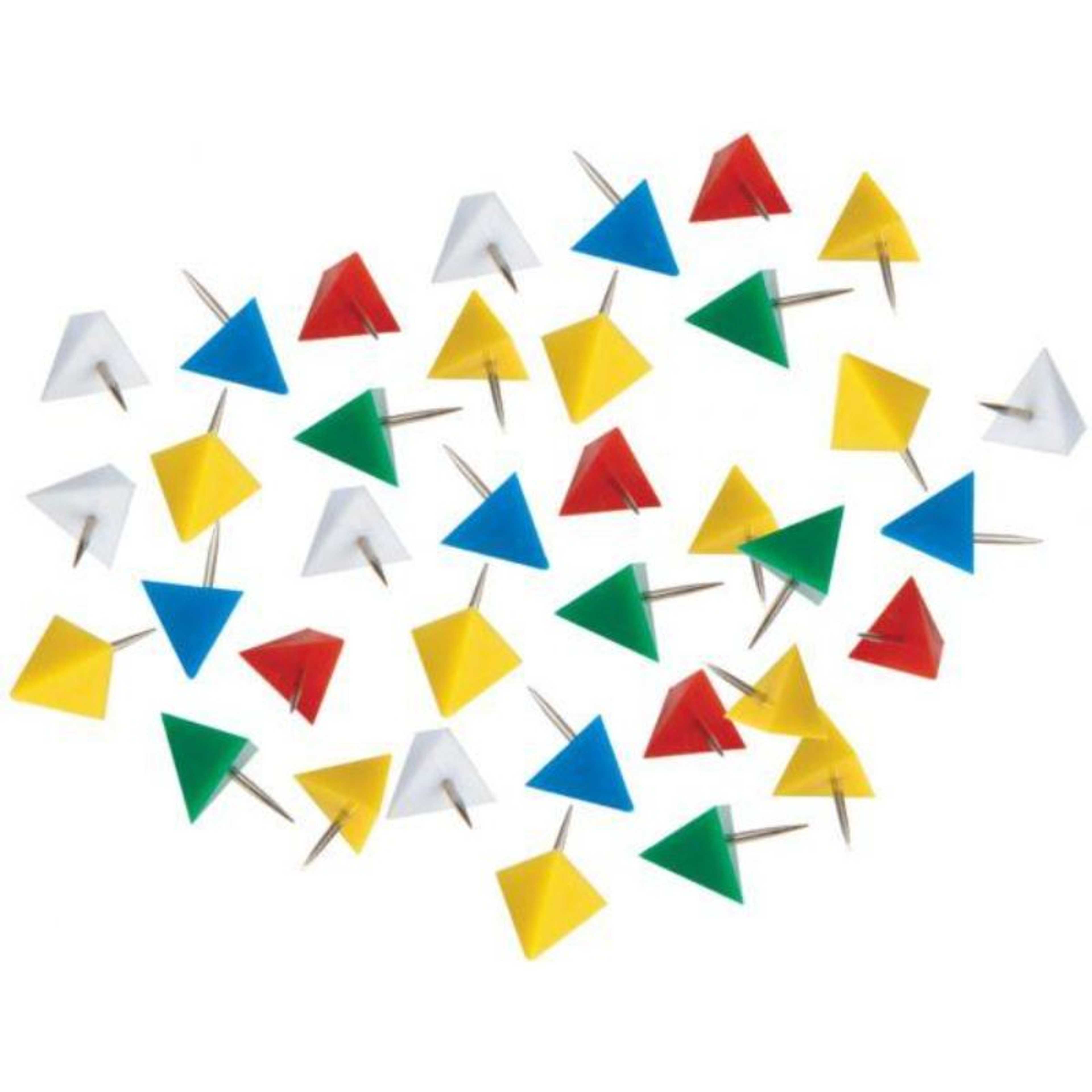 Pack of 30 - Triangle Shaped Push Pins