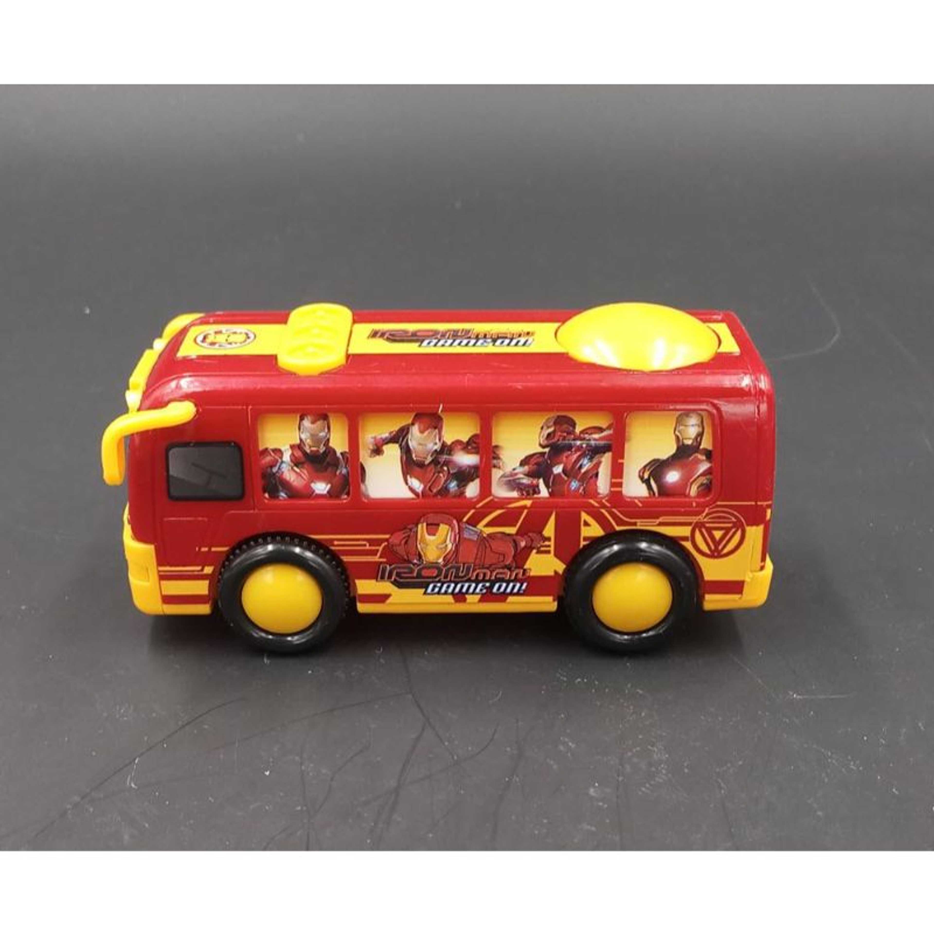 Iron man Pull Back Collectable Bus