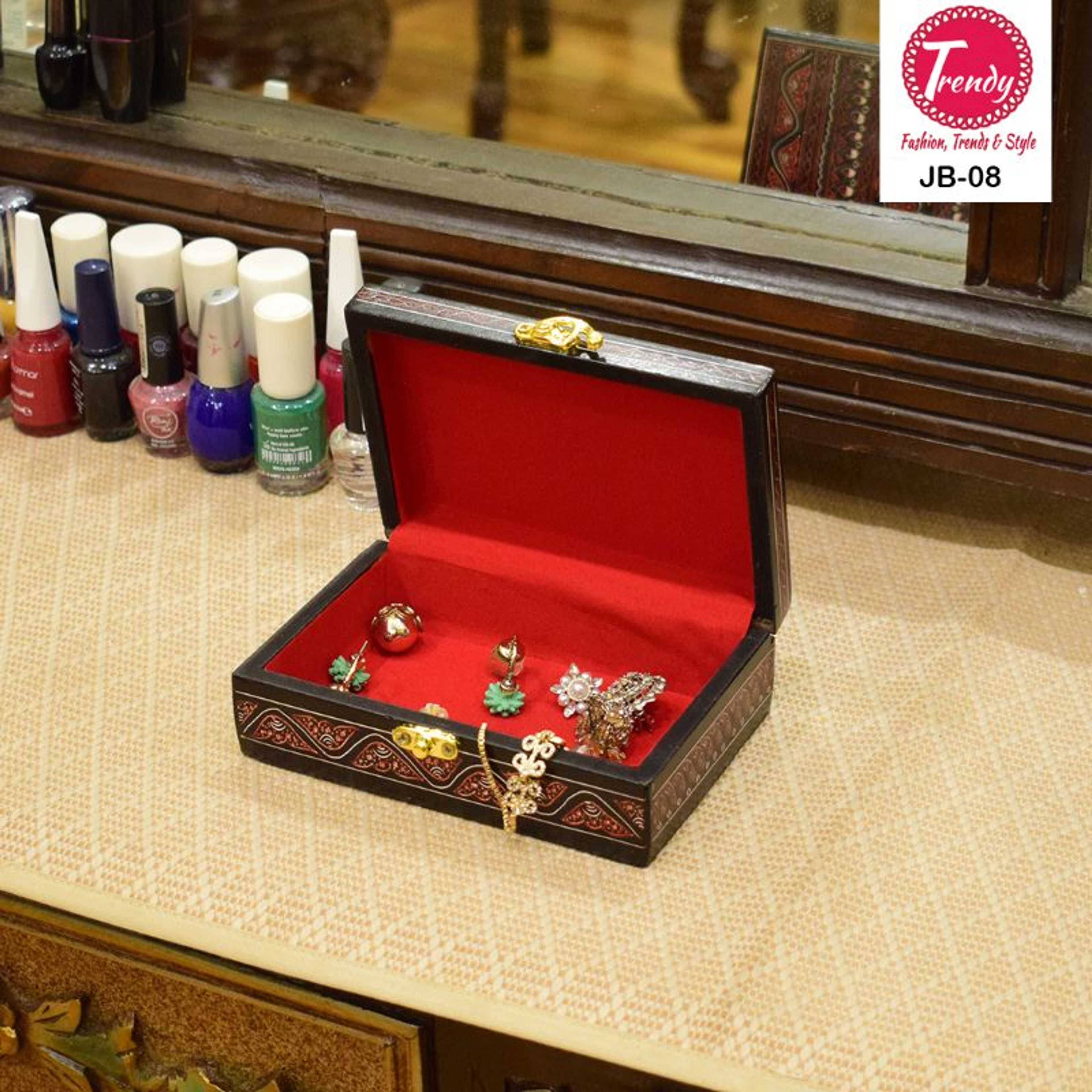 Hand Crafted Jewelry Box Lacquer Art JB-08