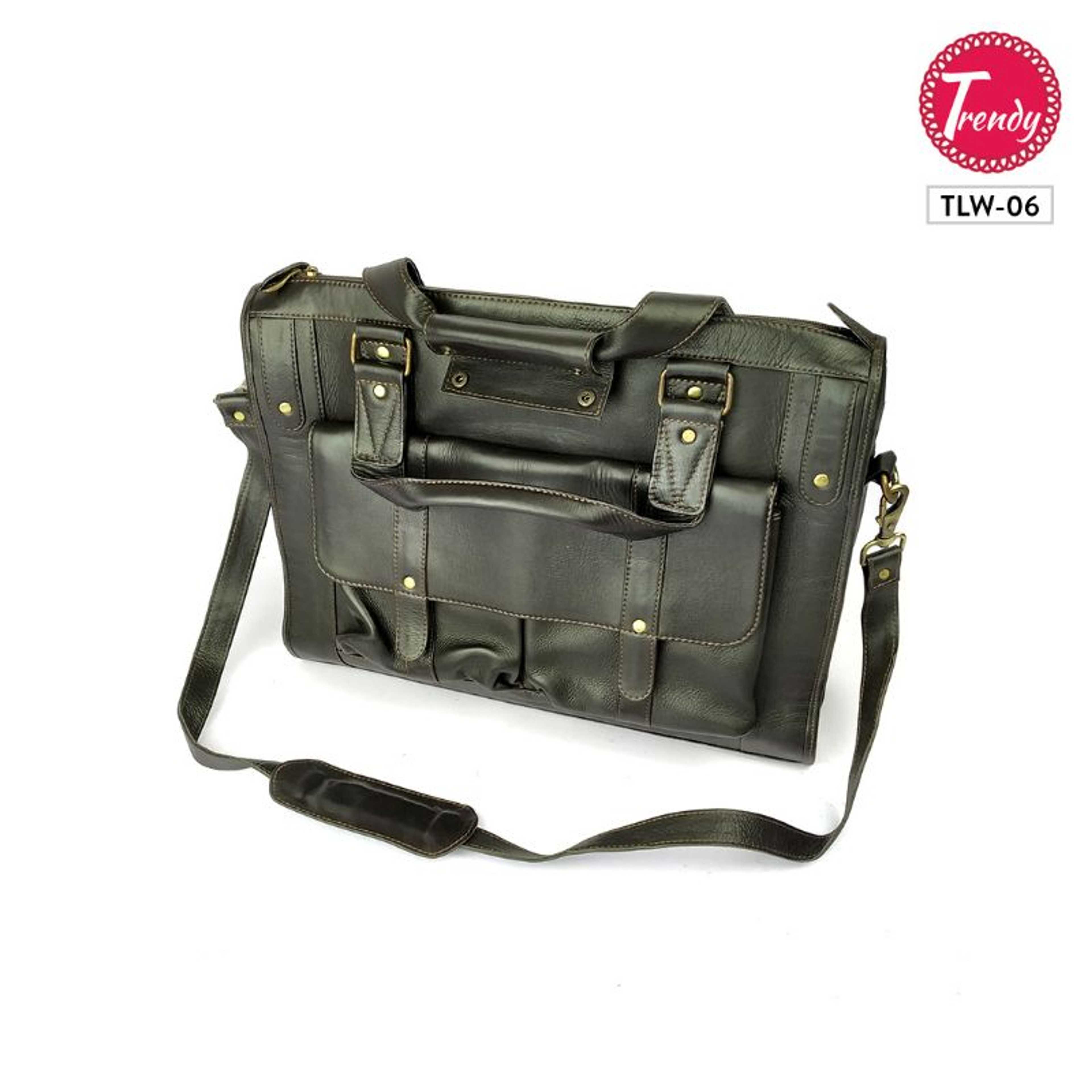 Most Executive Original Leather Office Bag in Black