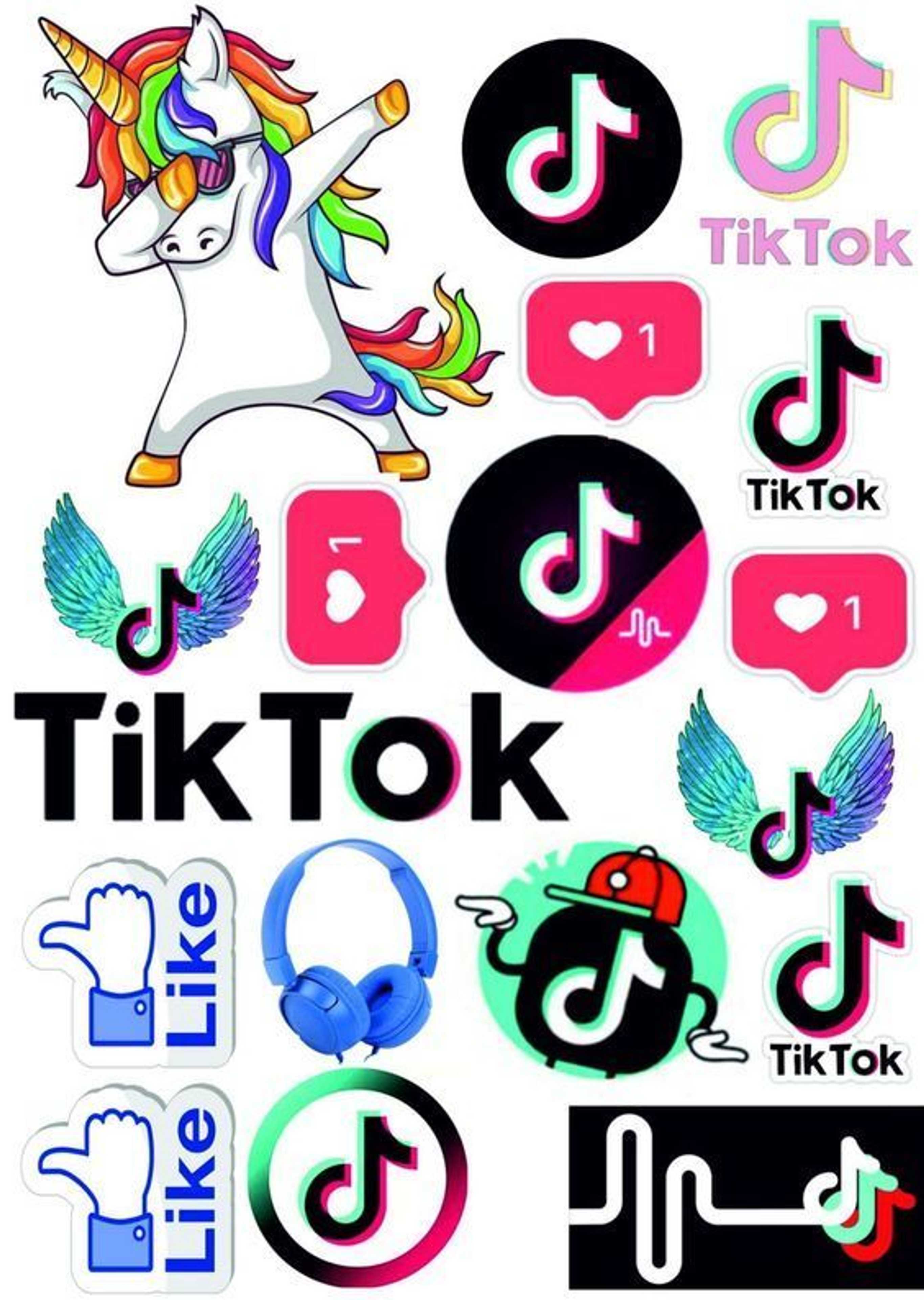 08 Pcs/Pack Of Signs Stickers For Mobile Cover Phone Case laptop Bike Car Fridge Etc - Product Main Image
