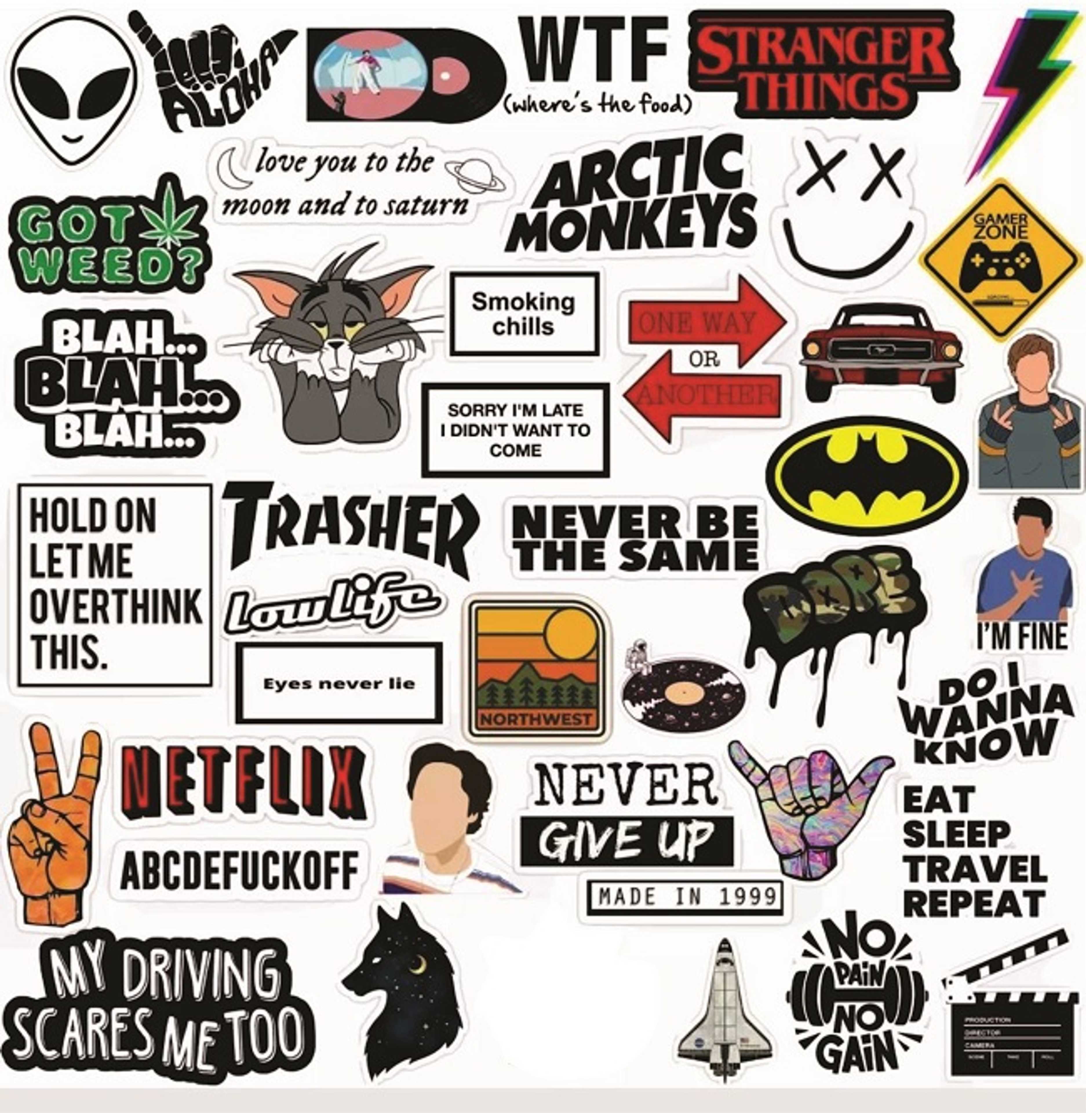 24 Pcs/Pack Of likee Stickers For Mobile Cover Phone Case laptop Bike Car Fridge Etc - Product Main Image