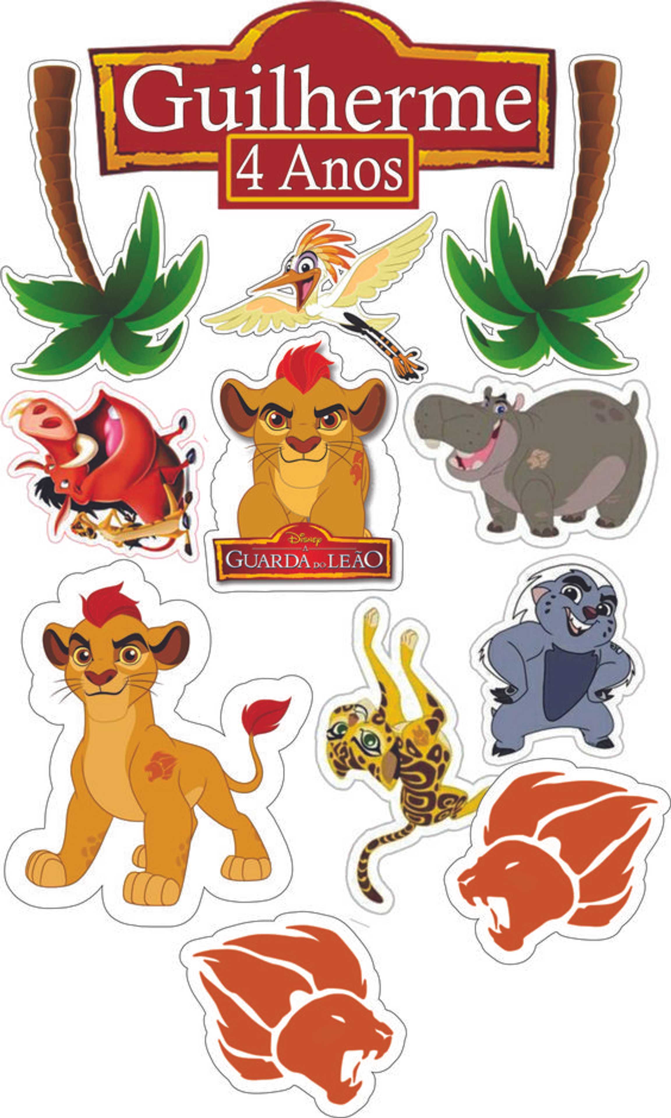 10 Pcs/Pack of Lion King Decal Stickers For Mobiles Tablet Bike Car Fridge Etc - Product Main Image