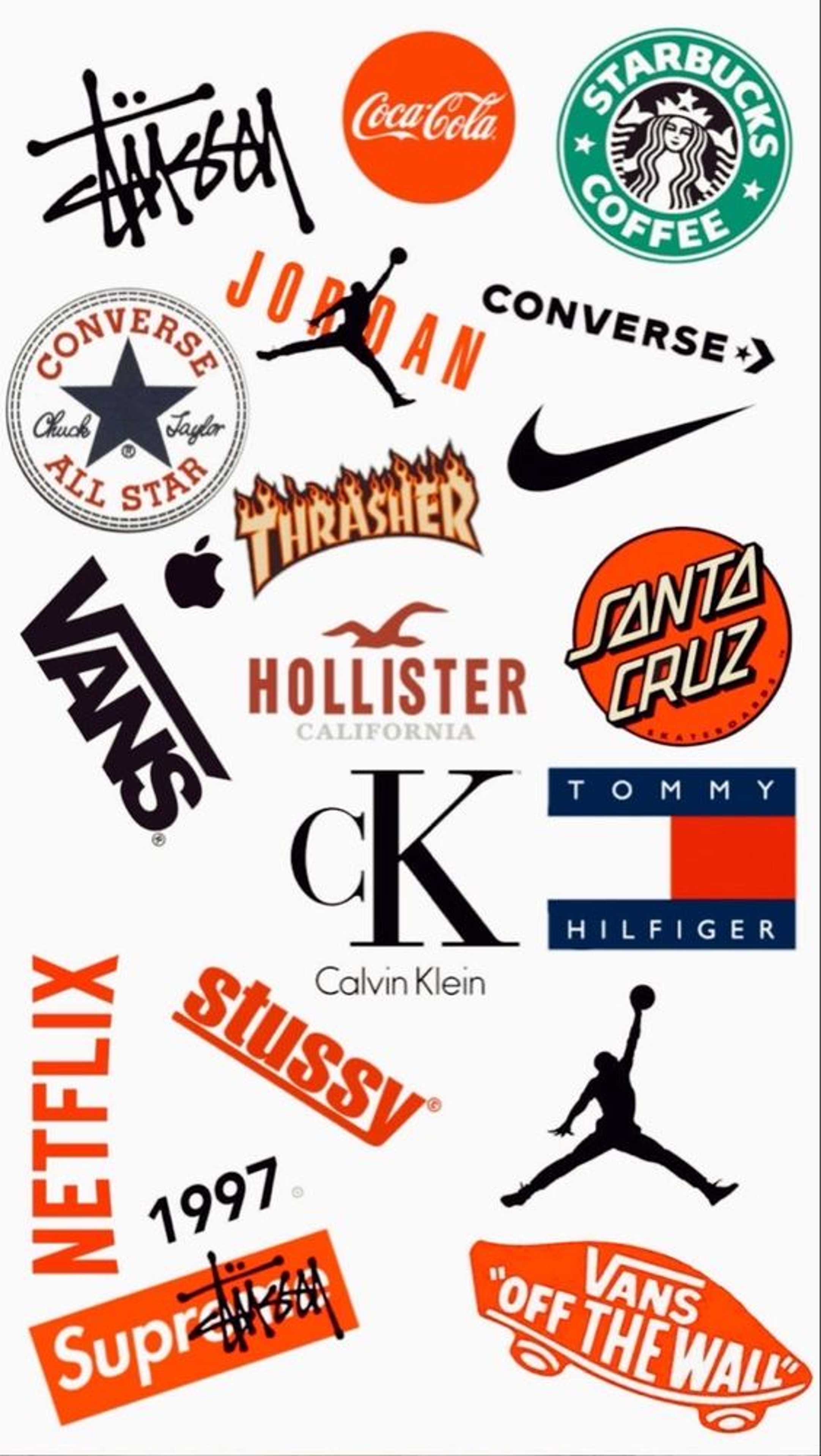 10 Pcs/Pack of Brands Decal Stickers For Mobiles Tablets Bike Car Fridge Etc - Product Main Image
