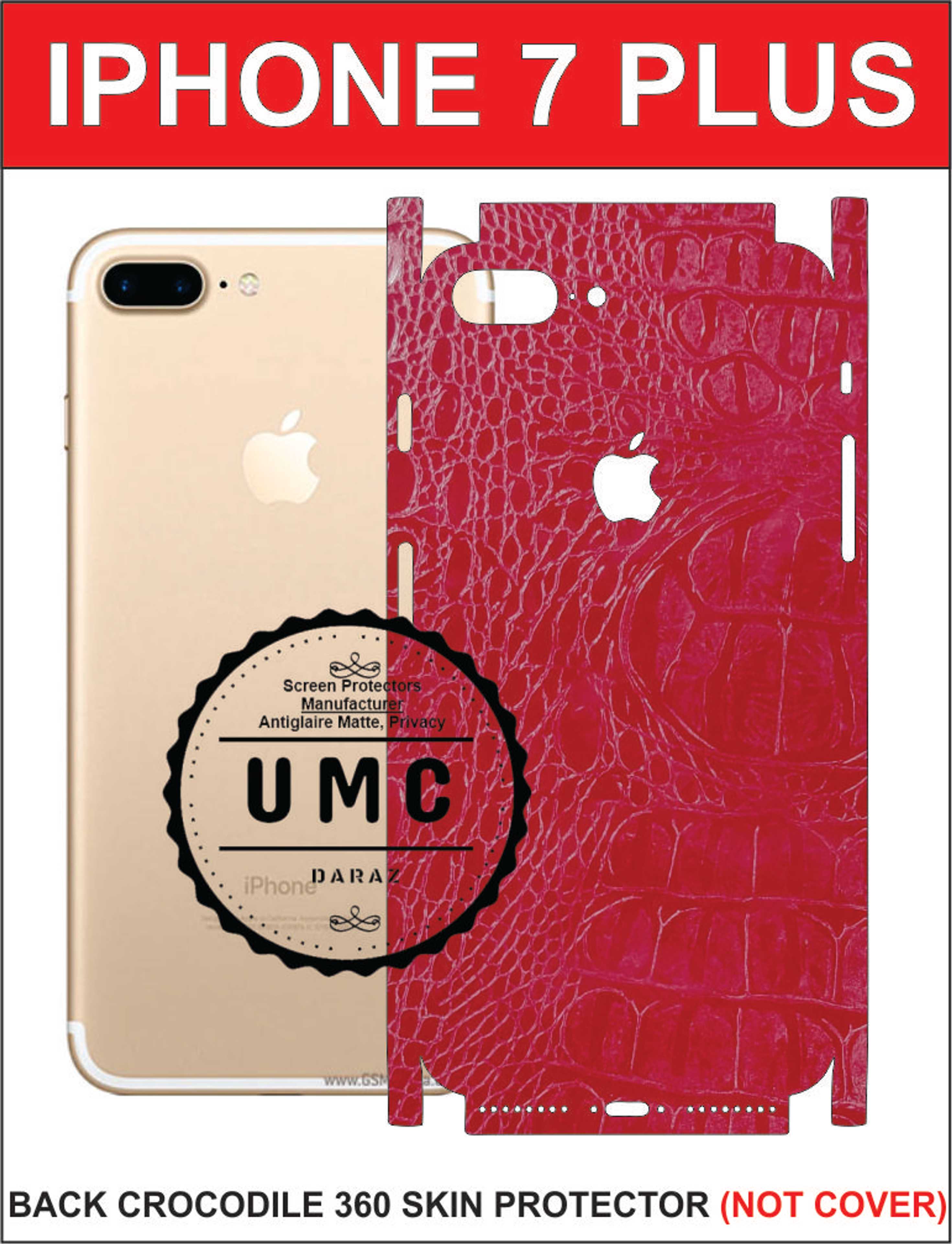 Iphone 7 Plus  Full 360 Crocodile Texture Skin/Wrap - Product Main Image
