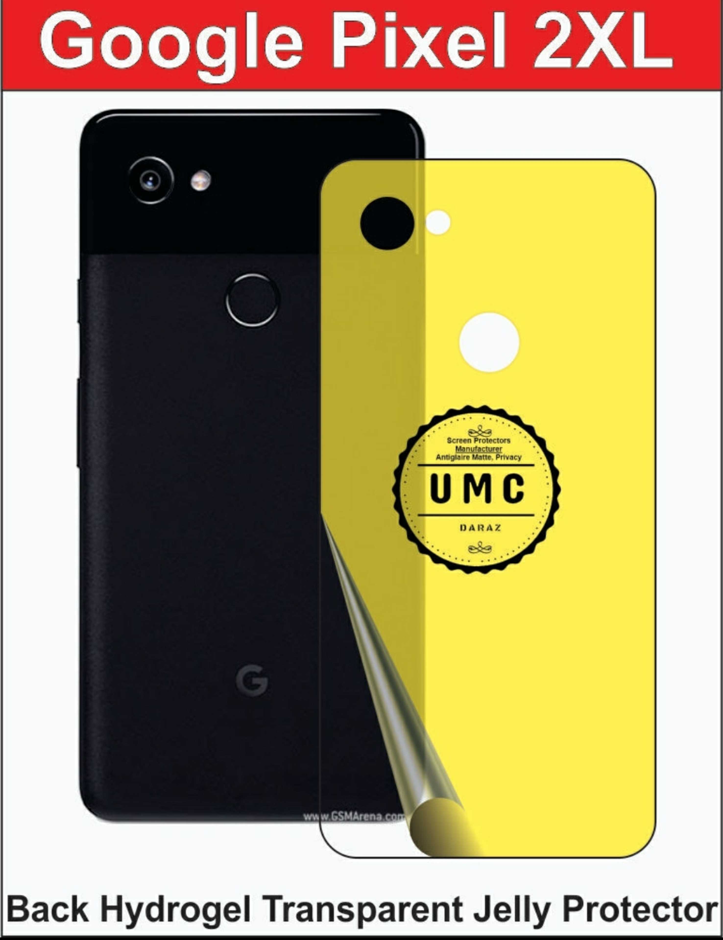 Google Pixel 2xl Back Jelly Protector Clear - Product Main Image