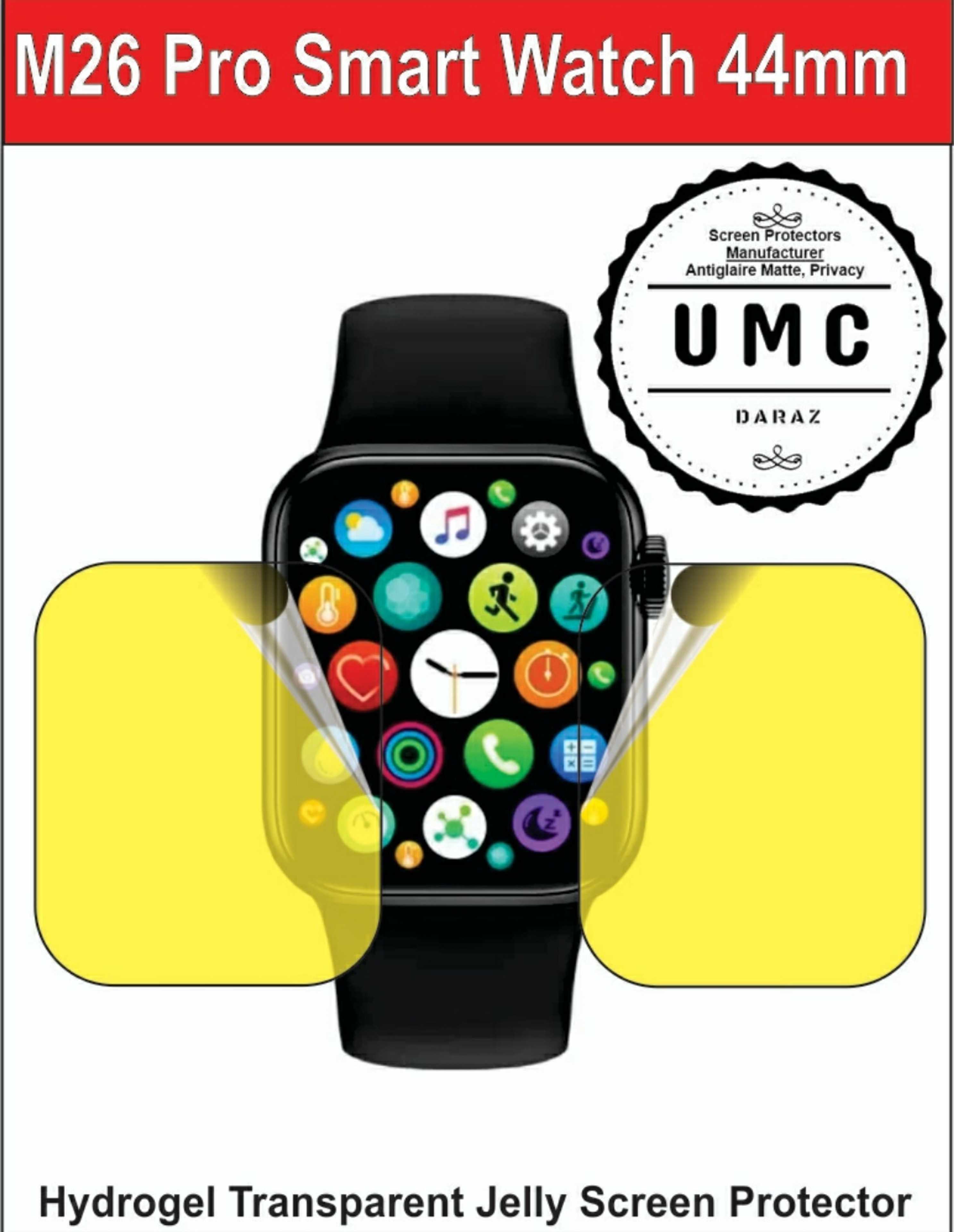 Smart Watch M26 Pro Screen Protector Jelly Clear - Product Main Image