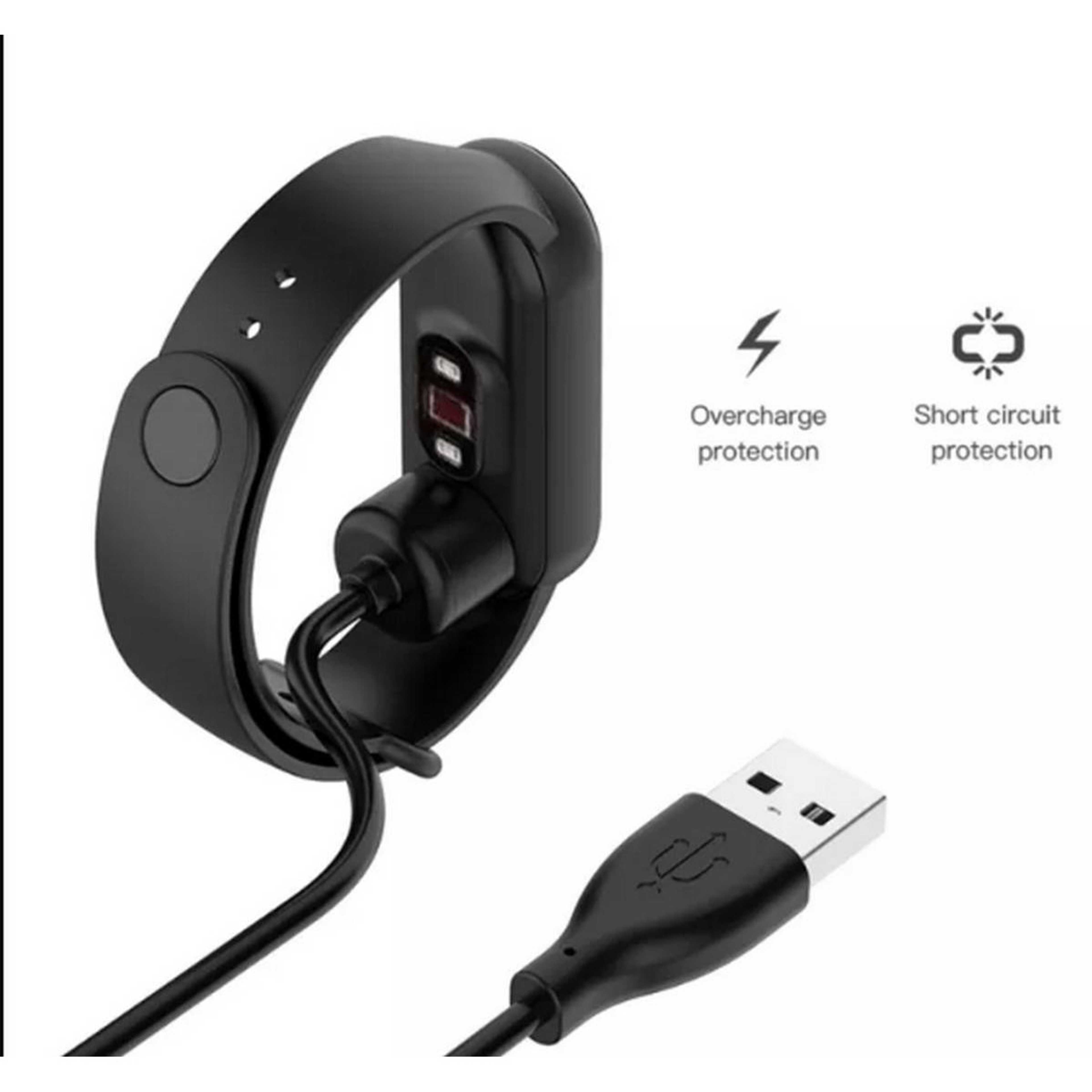 Mi Band 5 Charger USB Magnetic Charger Wire Black