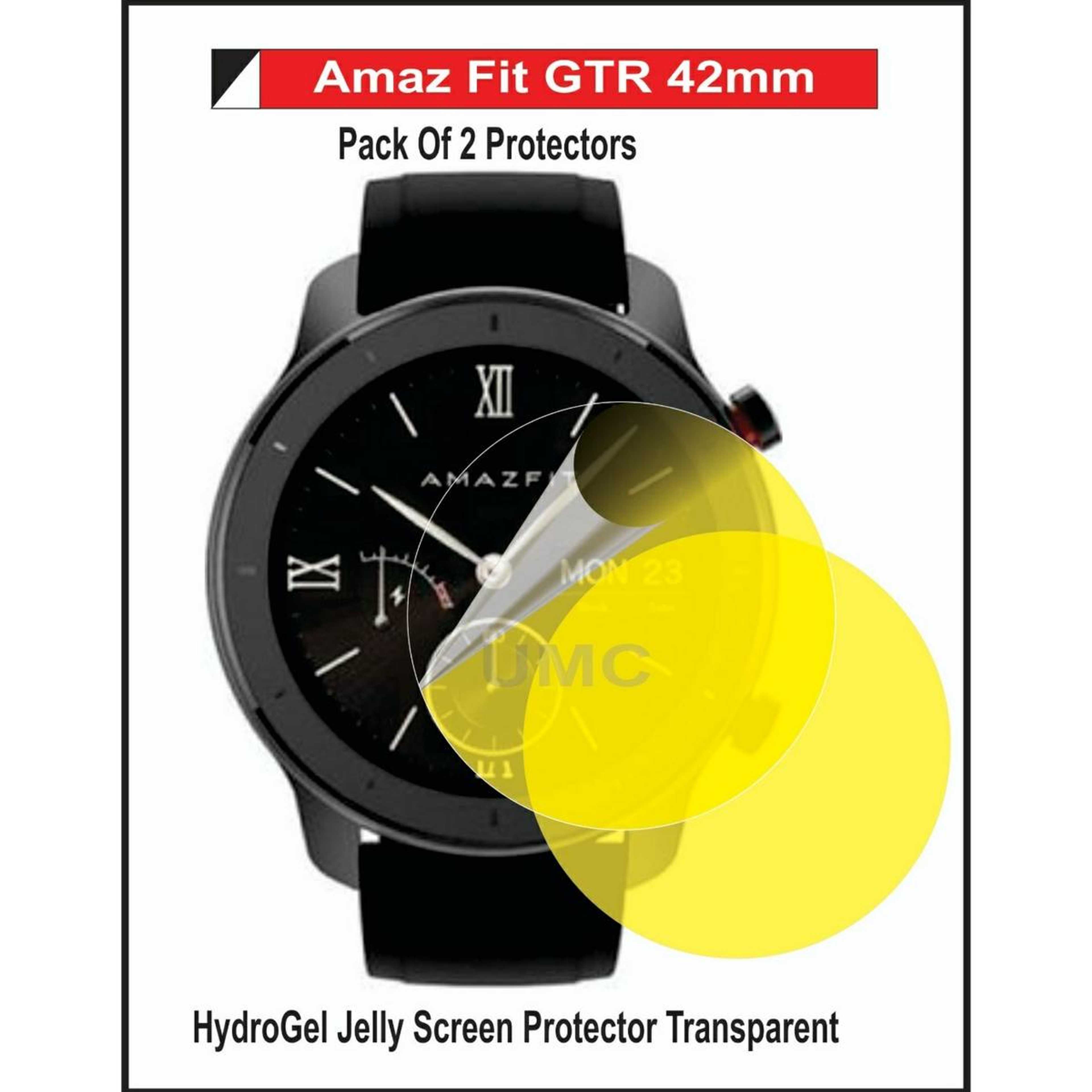 Amazefit GTR 42 mm Screen Protectors Hydrogel Transparent Jelly Pack Of 3 - Product Main Image