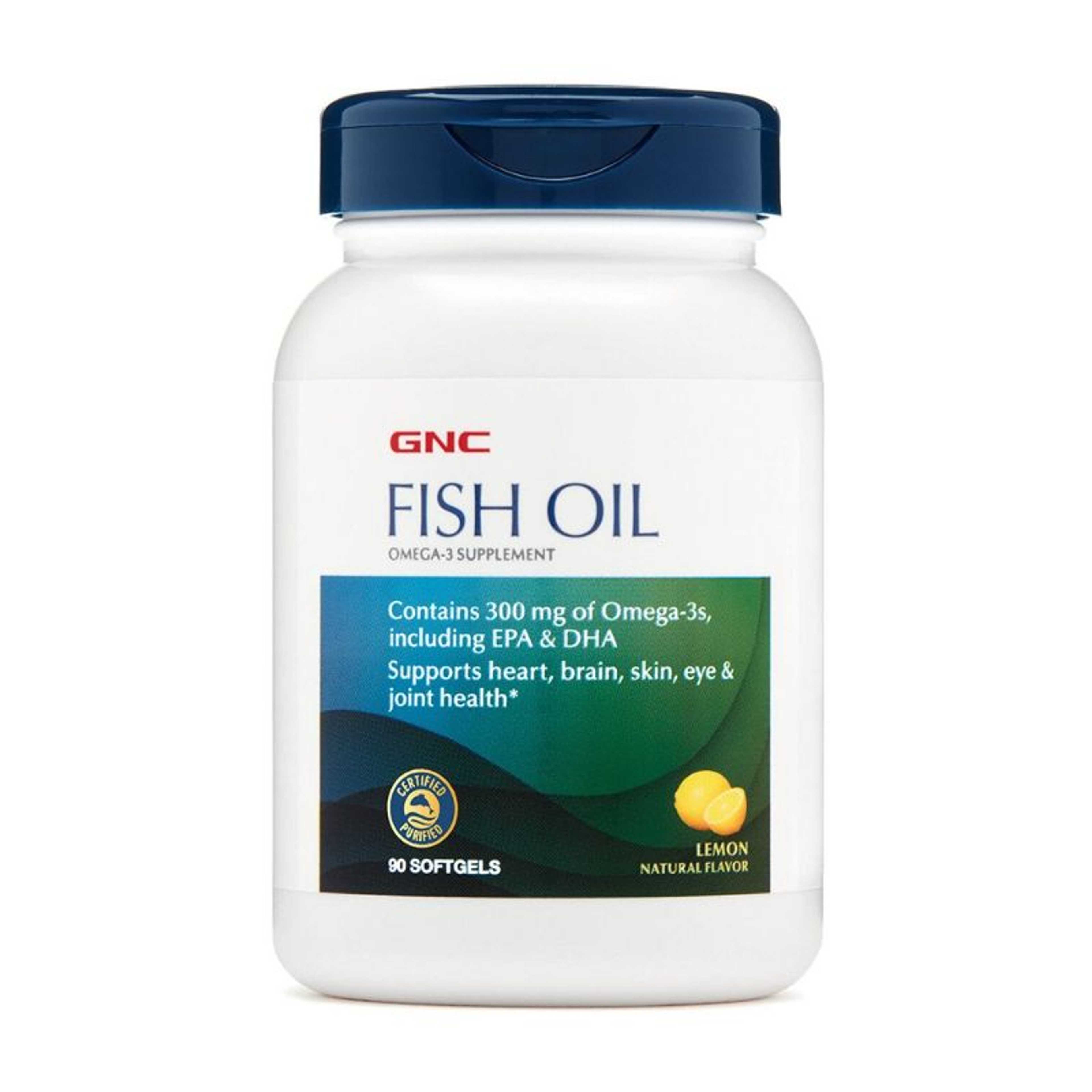 GNC Fish Oil Omega-3 90 Softgels