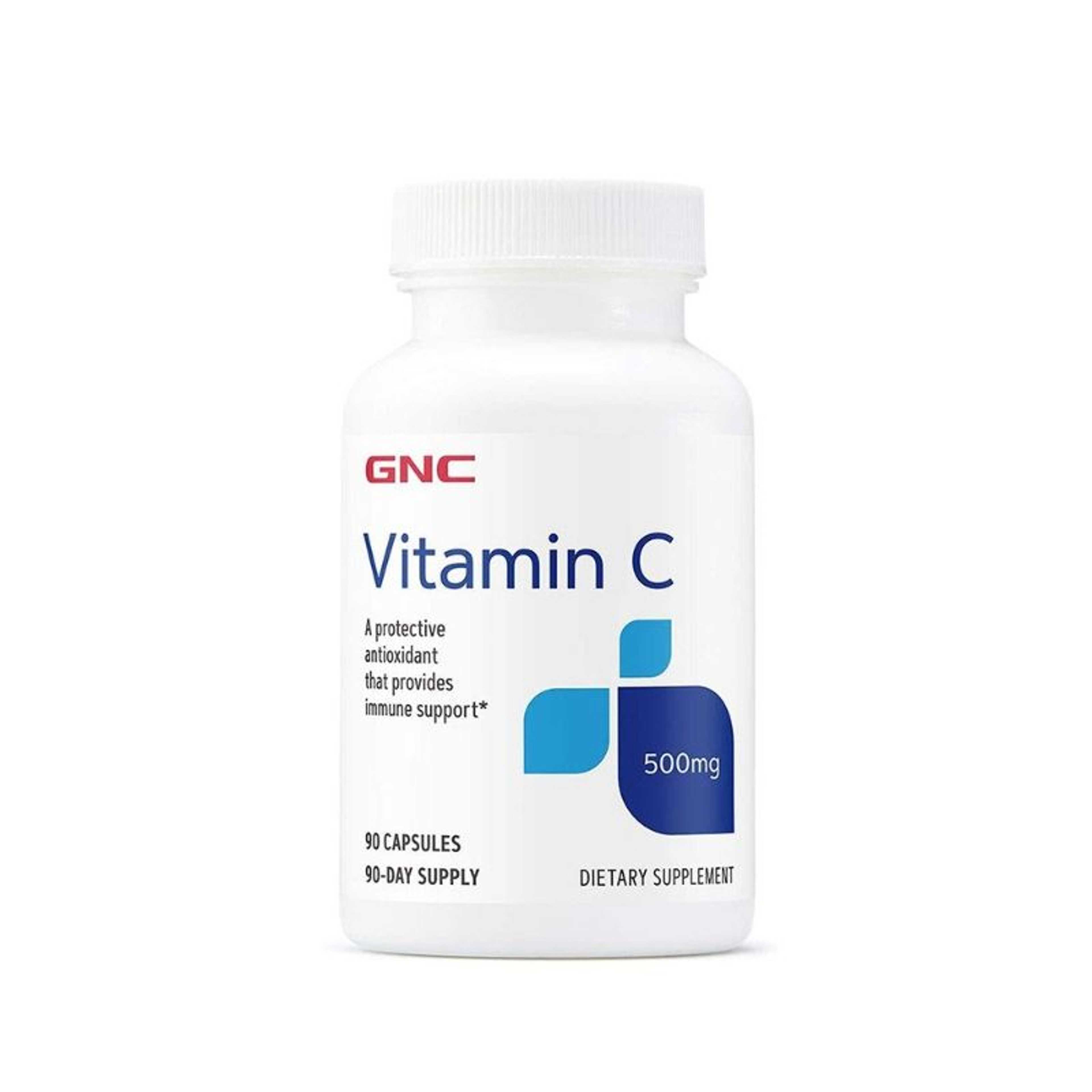 GNC Vitamin C Immune Support, 500 mg, Dietary Supplements, 90 Capsules