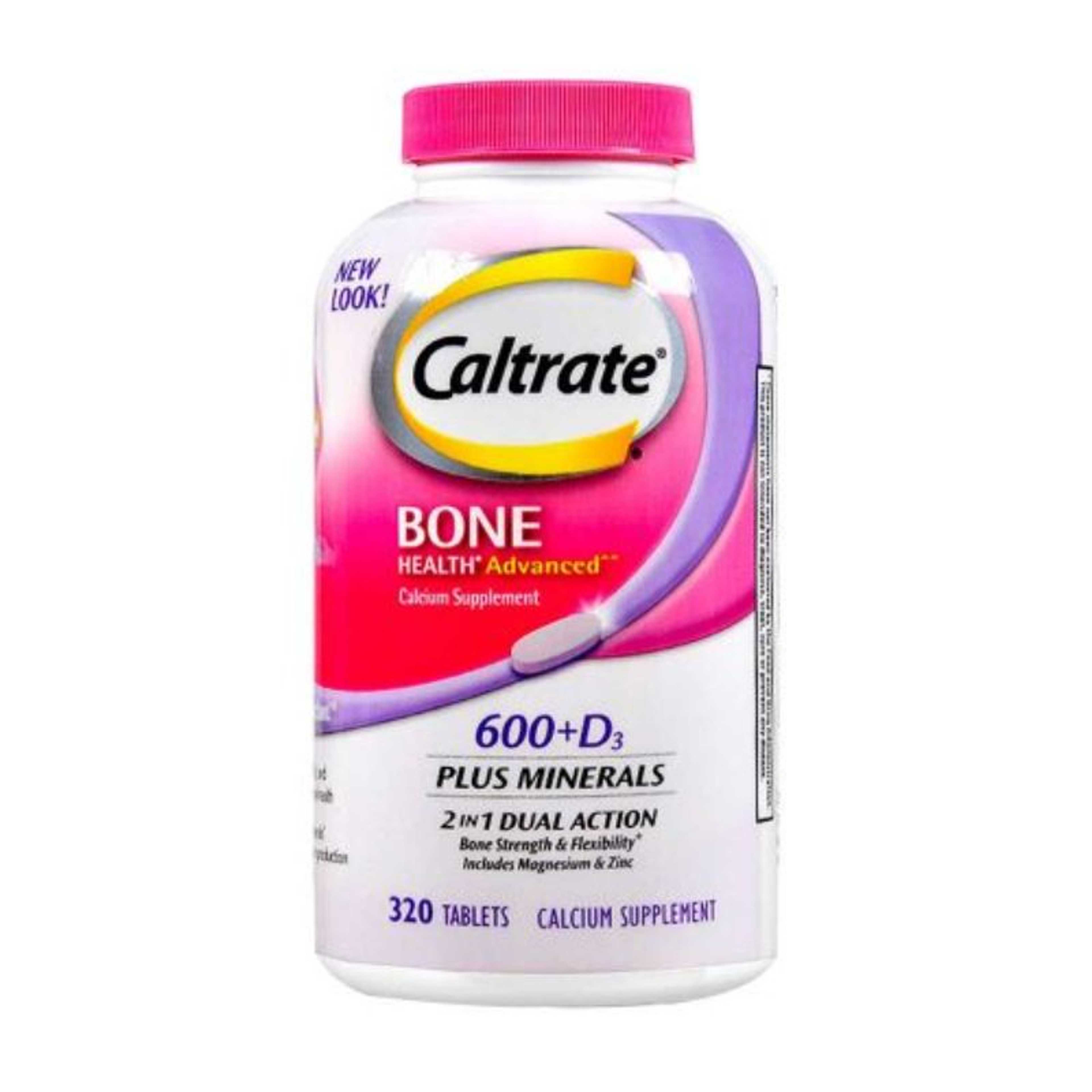 Caltrate Bone Health Advanced Calcium Supplement 600+D3 320 Tablets